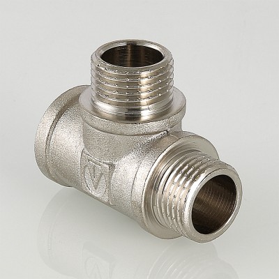Тройник     1/2" внн      никель    (Valtec)   (80ящ/10шт) - Изображение №3