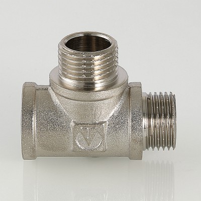 Тройник     1/2" внн      никель    (Valtec)   (80ящ/10шт) - Изображение №4