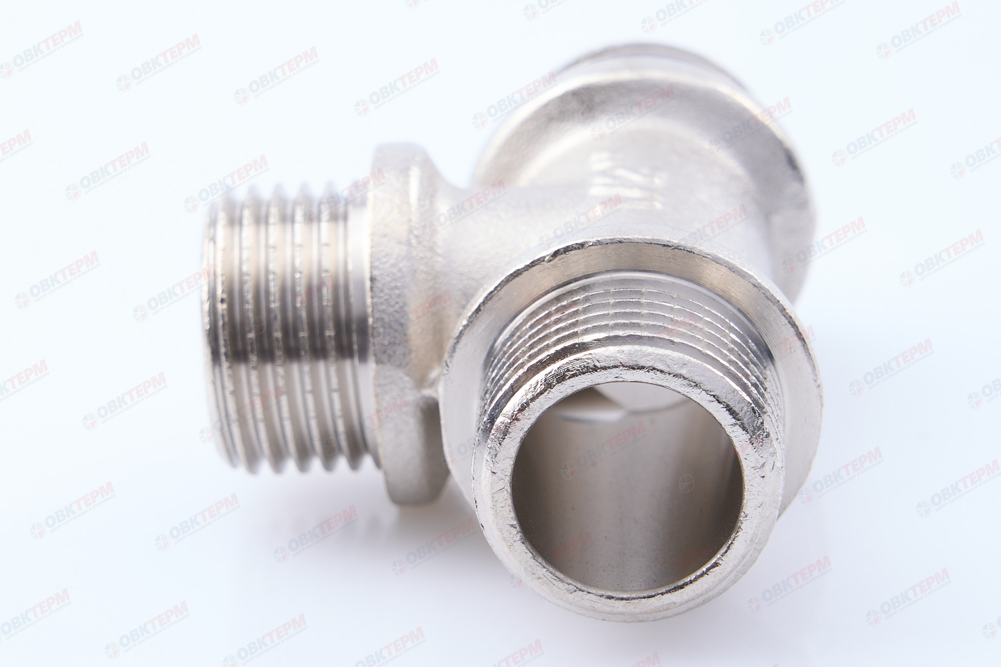 Тройник     1/2" ннн      никель    (Valtec)   (90ящ/10шт) - миниатюра №6