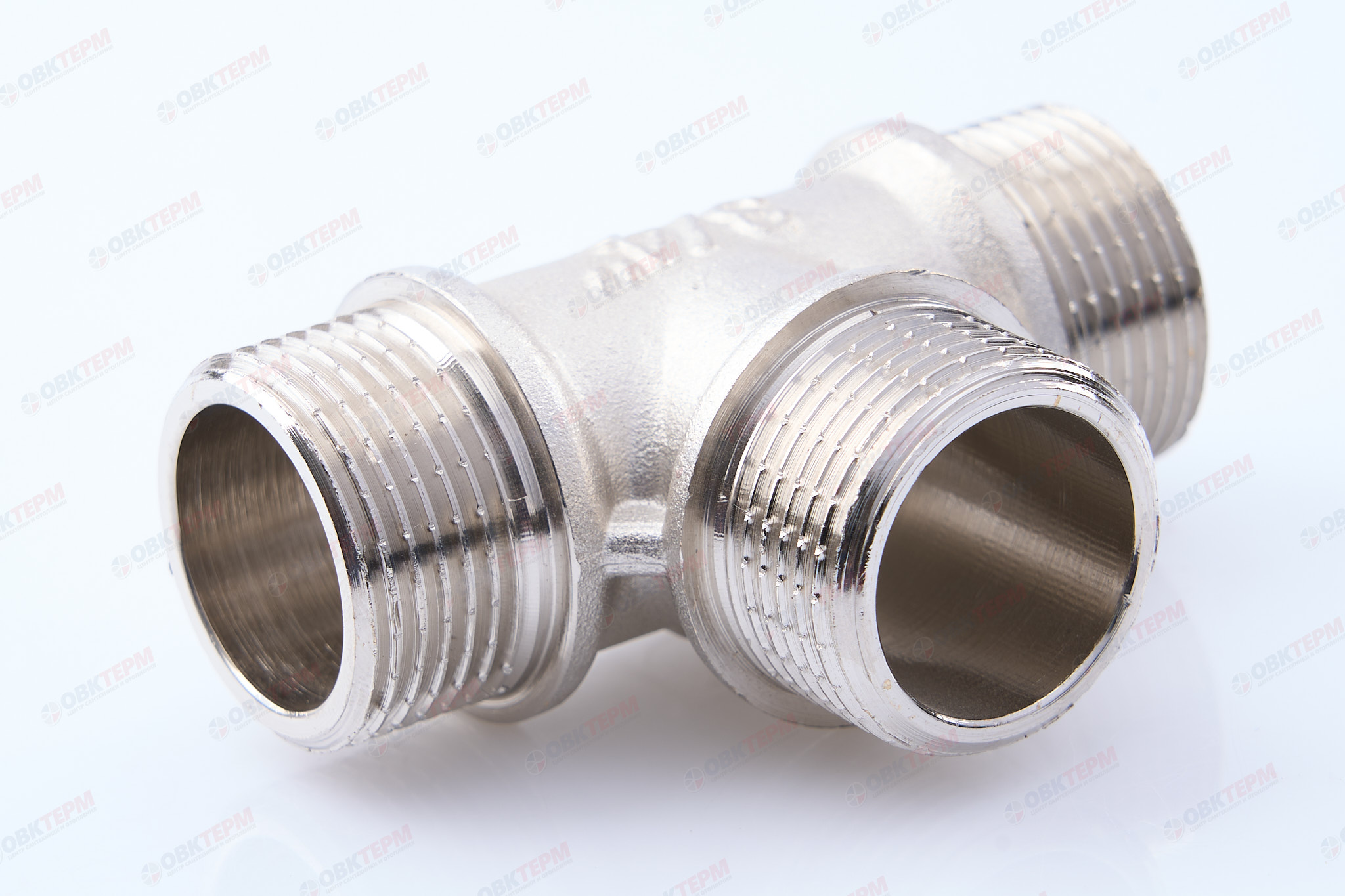 Тройник     3/4" ннн      никель   (Valtec)   (60ящ/10шт) - Изображение №1