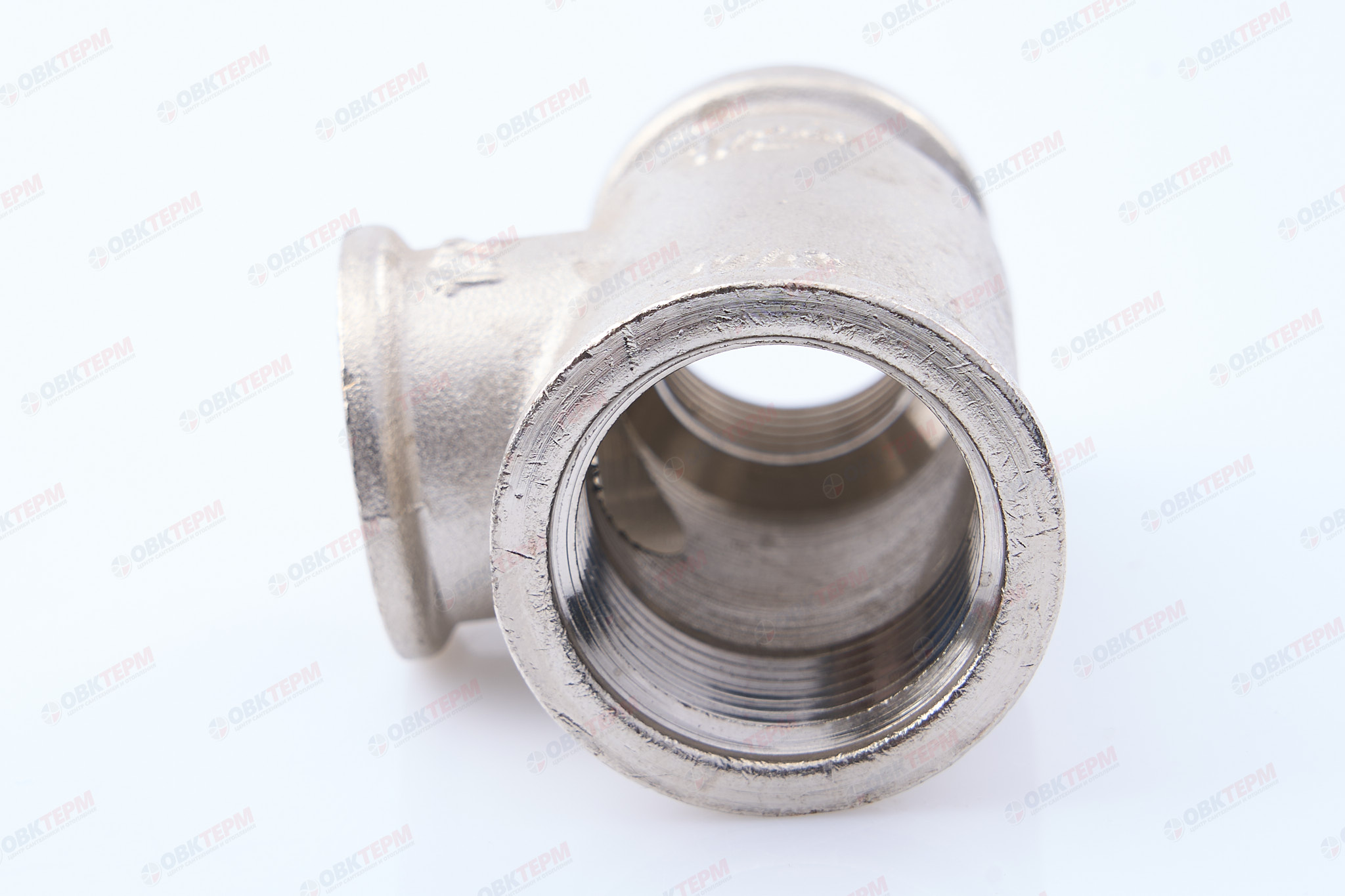 Тройник    3/4" - 1/2 - 1/2 ввв  никель (Valtec)   (60ящ/10шт) - миниатюра №8