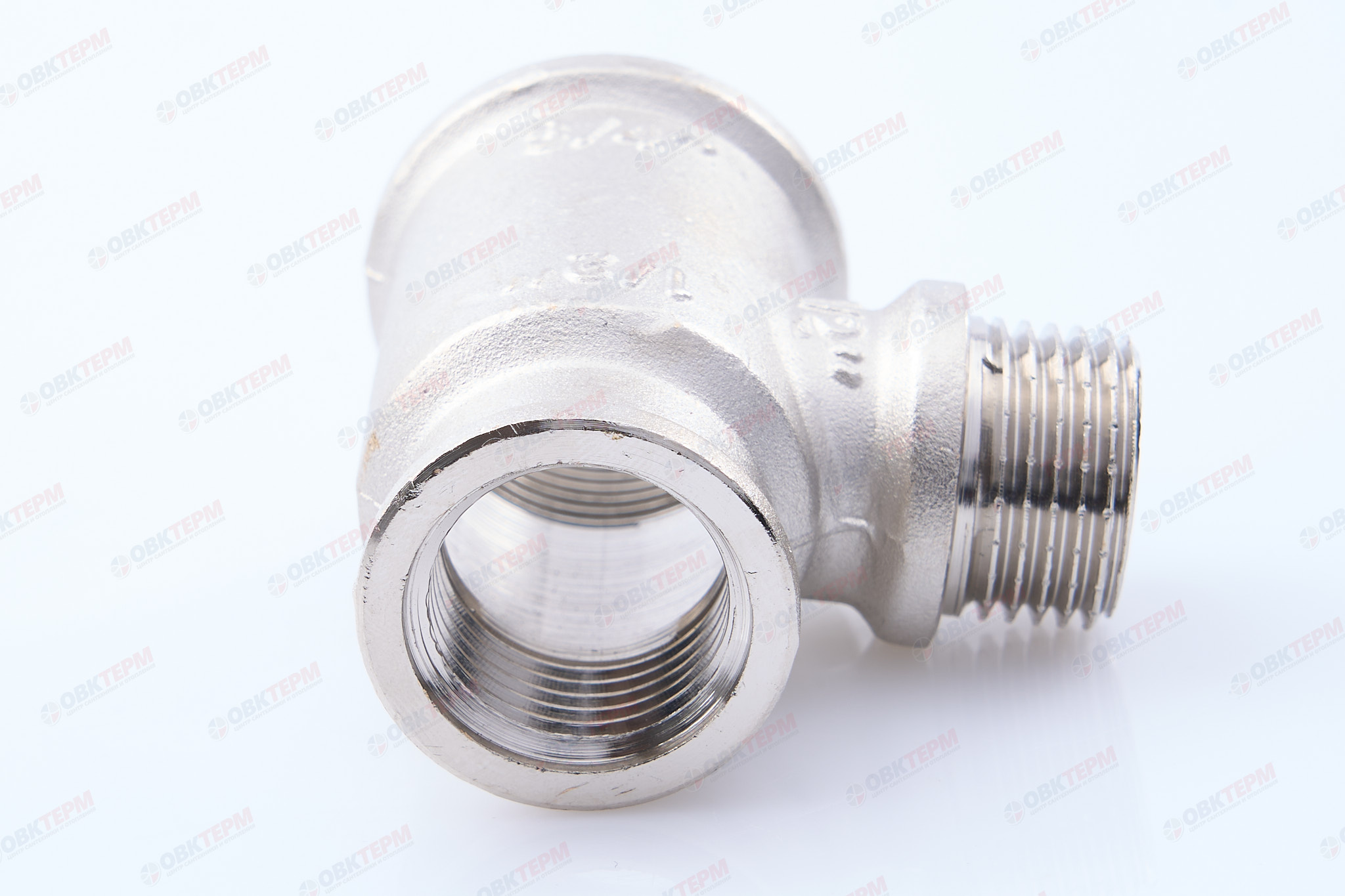 Тройник    3/4" - 1/2 - 1/2 внв  никель (Valtec)   (10уп/70ящ) - миниатюра №8