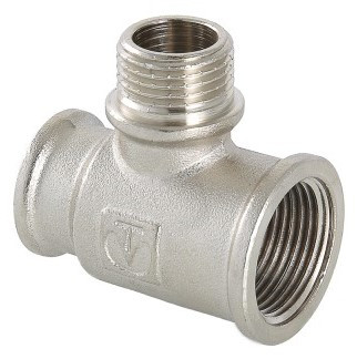 Тройник    3/4" - 1/2 - 3/4 внв  никель (Valtec)    (10уп/60ящ) - Изображение №5