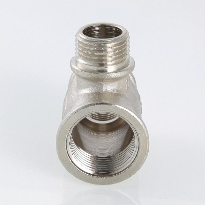 Тройник    3/4" - 1/2 - 3/4 внв  никель (Valtec)    (10уп/60ящ) - Изображение №4