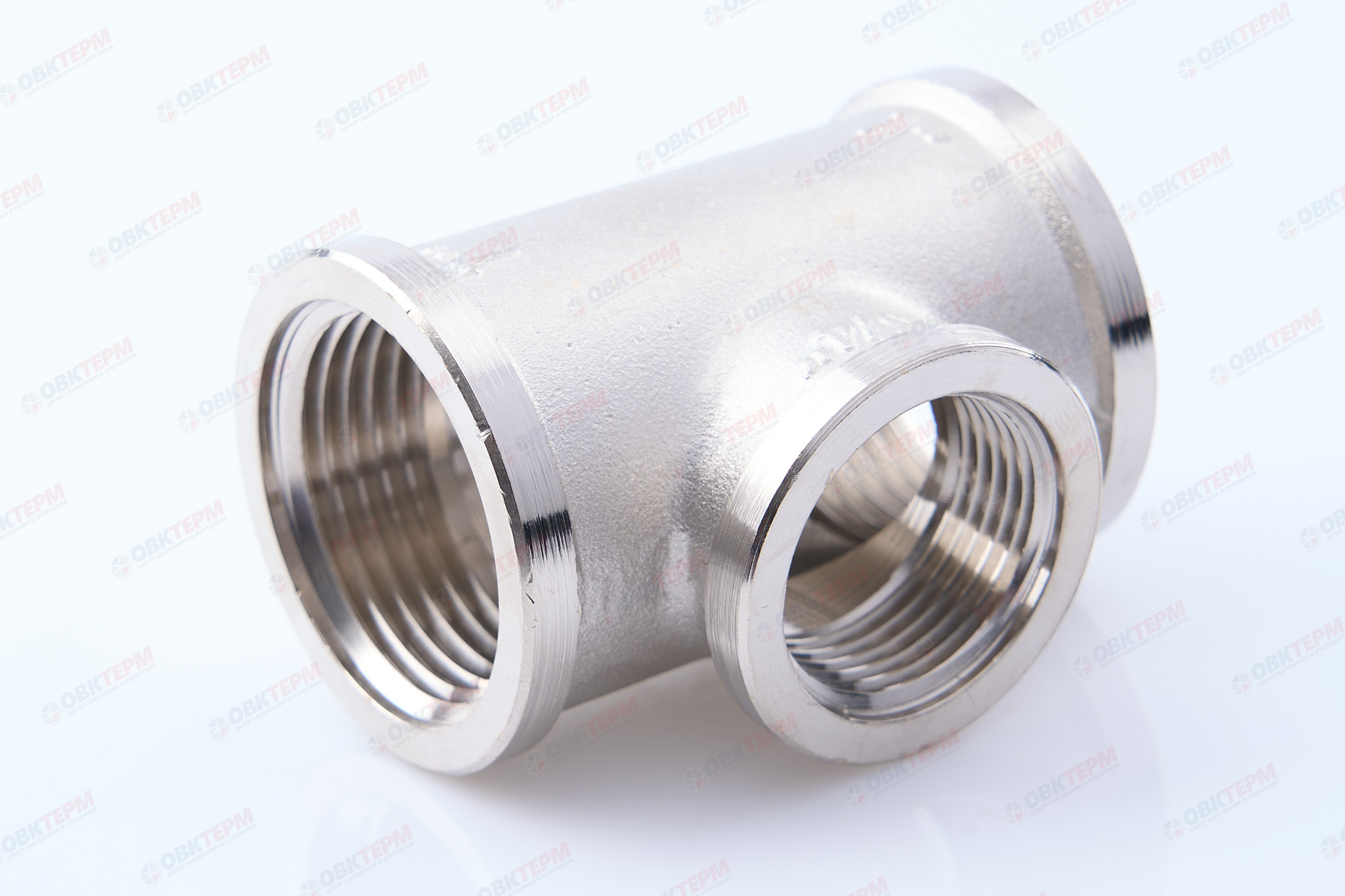 Тройник   1"- 3/4 -1" ввв      никель   (Valtec)     (5уп/30ящ) - Изображение №1