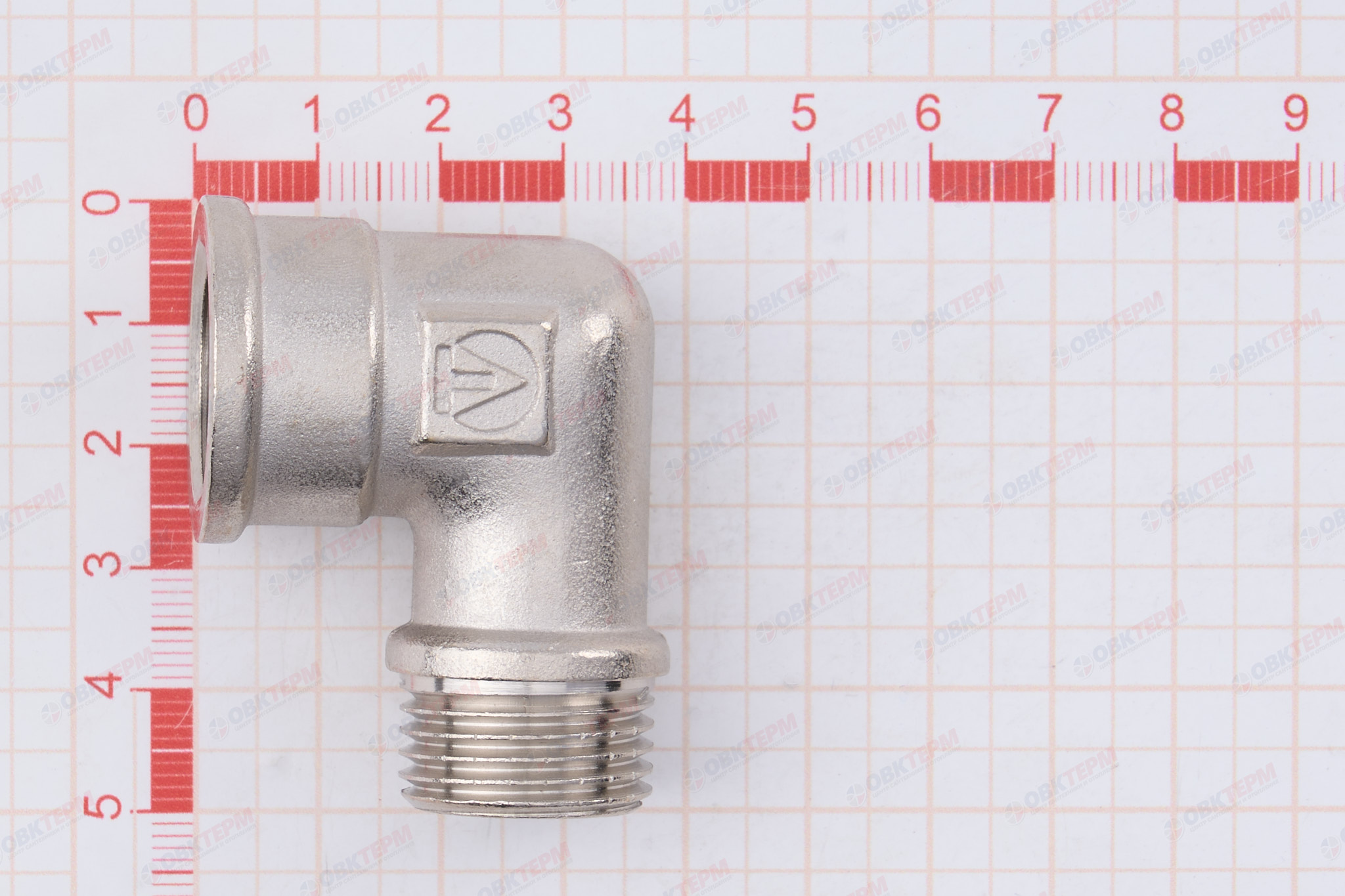 Угол     1/2" вн      никель (Valtec)   (120ящ/10шт) - миниатюра №8