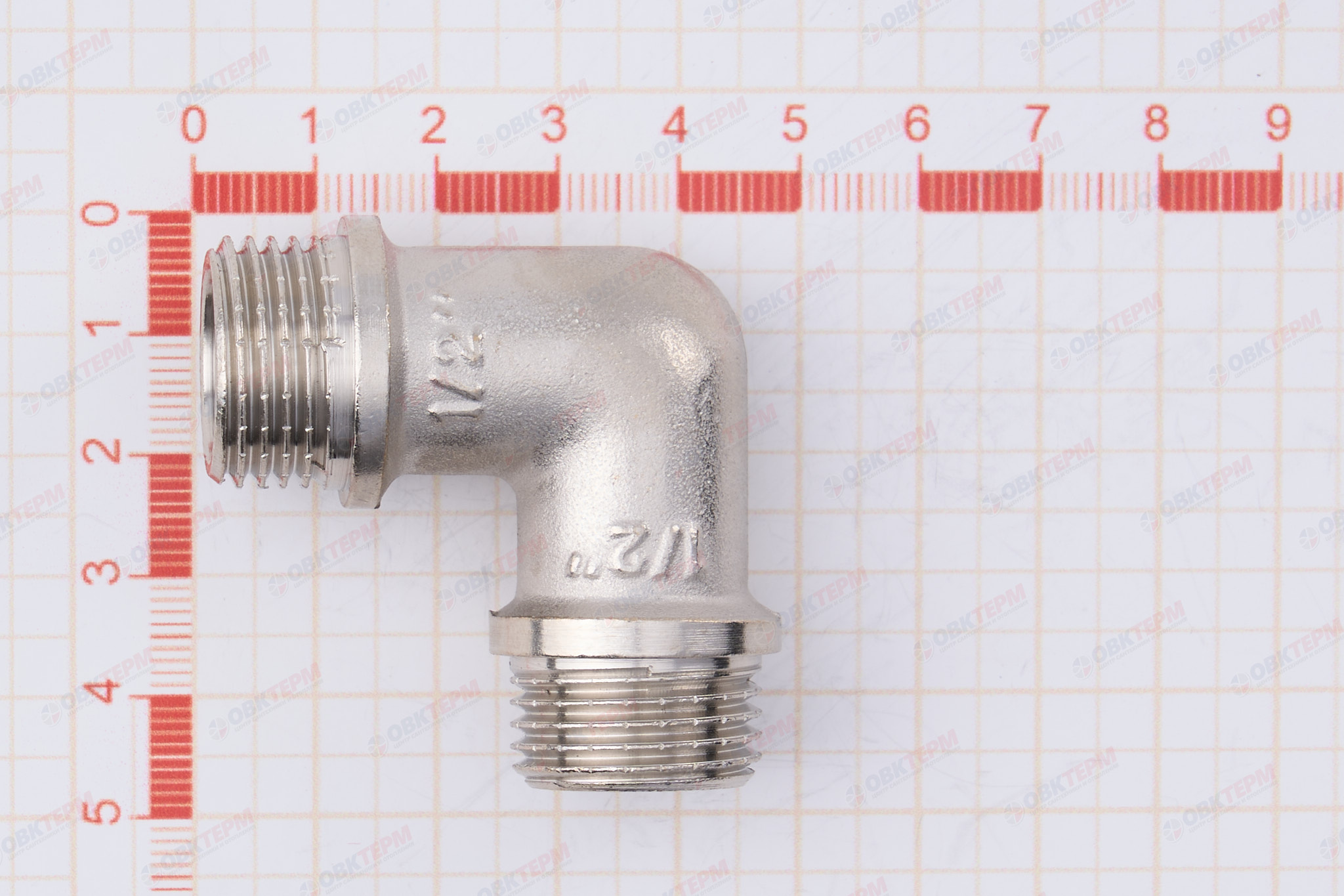 Угол     1/2" нн      никель (Valtec)   (120ящ/10шт) - миниатюра №6
