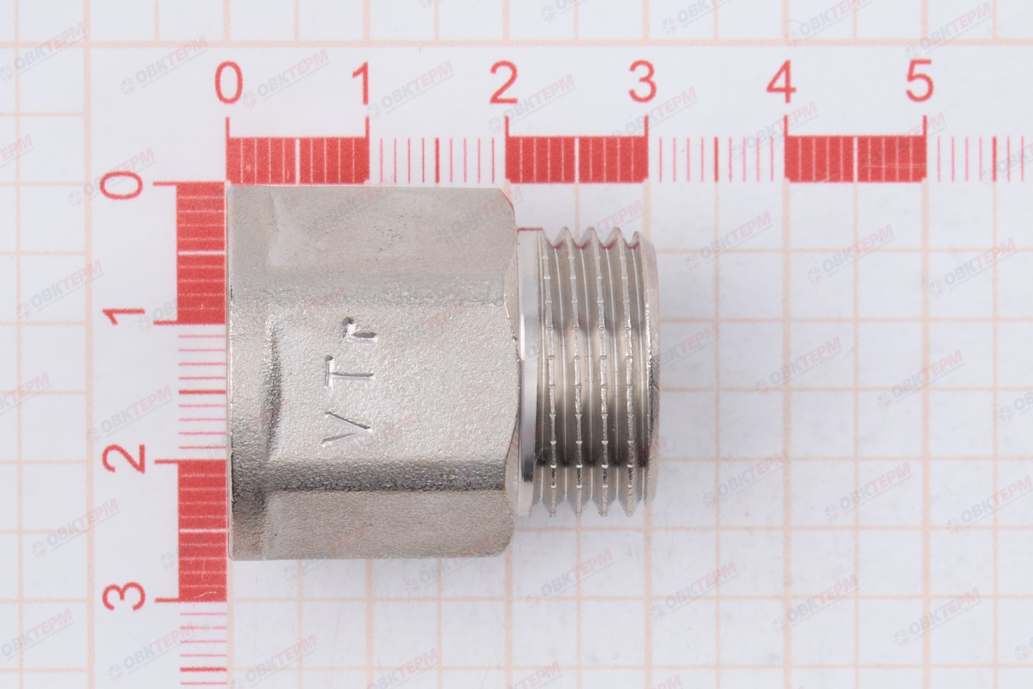 Удлинитель    1/2" вн *20 мм шестигранный      (Valtec)   (210ящ/10шт) - миниатюра №6