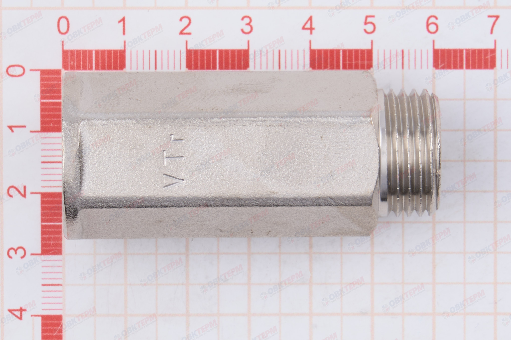 Удлинитель    1/2" вн *50 мм шестигранный      (Valtec)    (10уп/100ящ) - миниатюра №6
