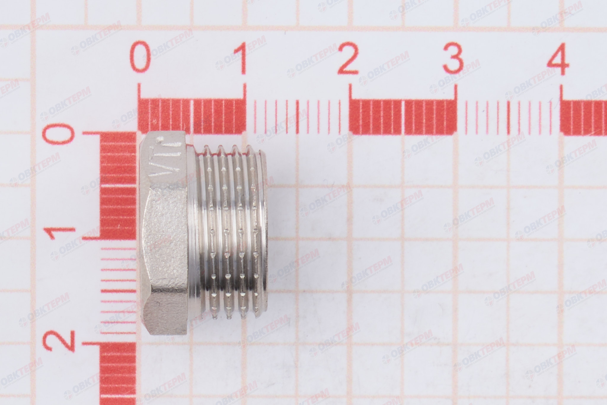 Футорка        3/8"н  -  1/4"в    никель   (Valtec)   (10уп/700ящ) - Изображение №5