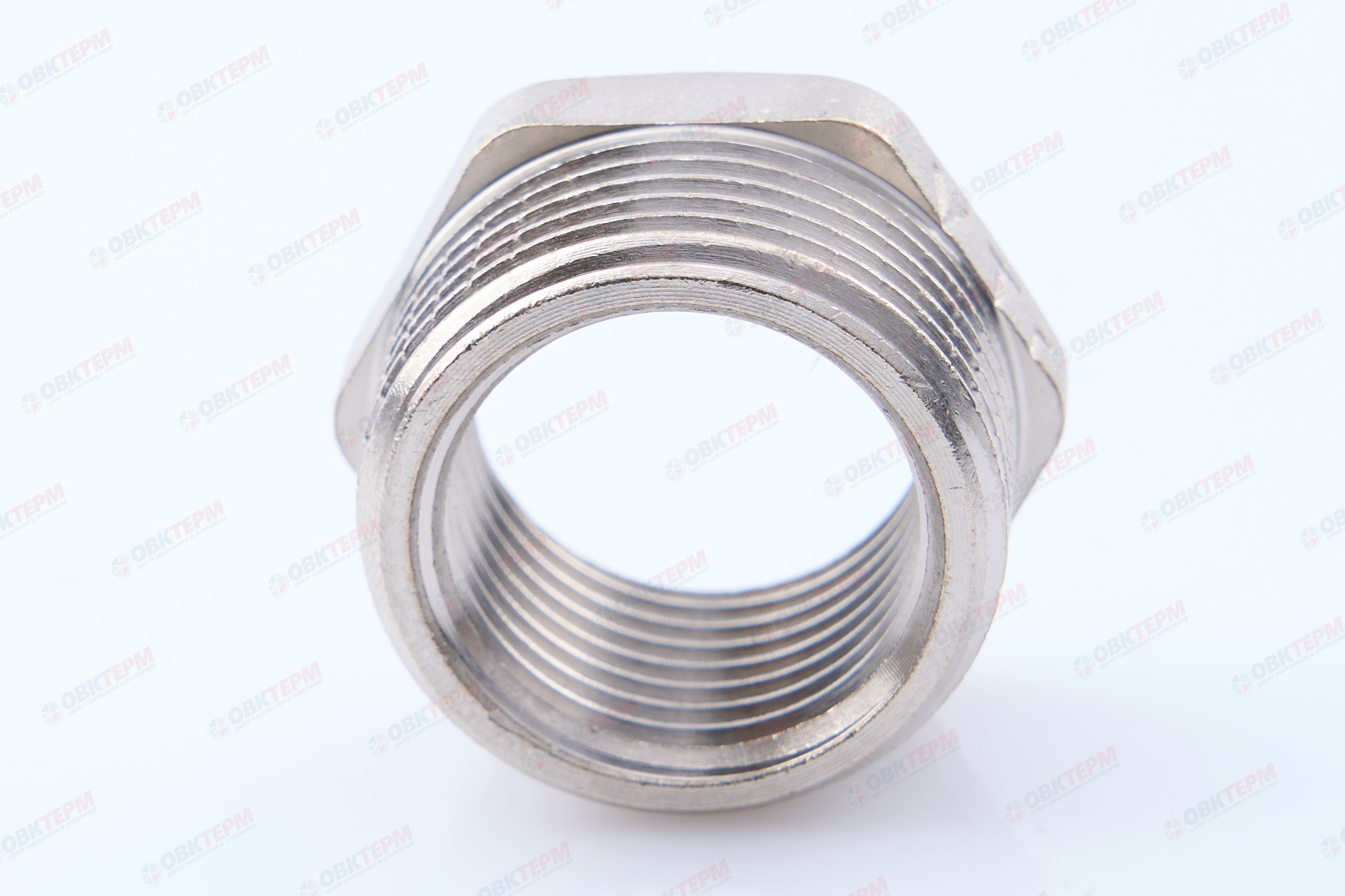 Футорка       3/4"н  -  1/2"в    никель   (Valtec)   (350ящ/10шт) - миниатюра №6