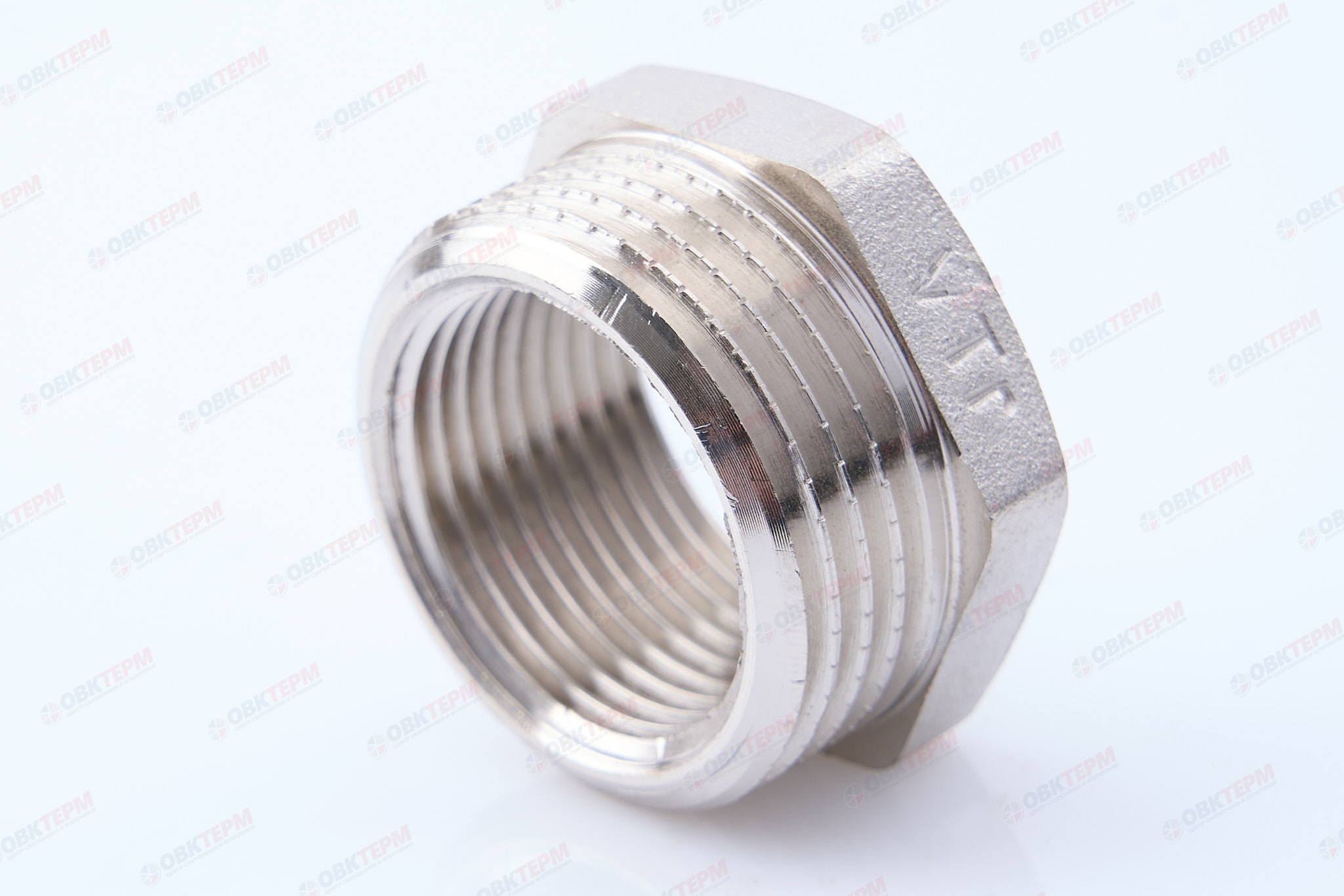 Футорка      1"н  -  3/4"в         никель   (Valtec)   (180ящ/10шт) - Изображение №1