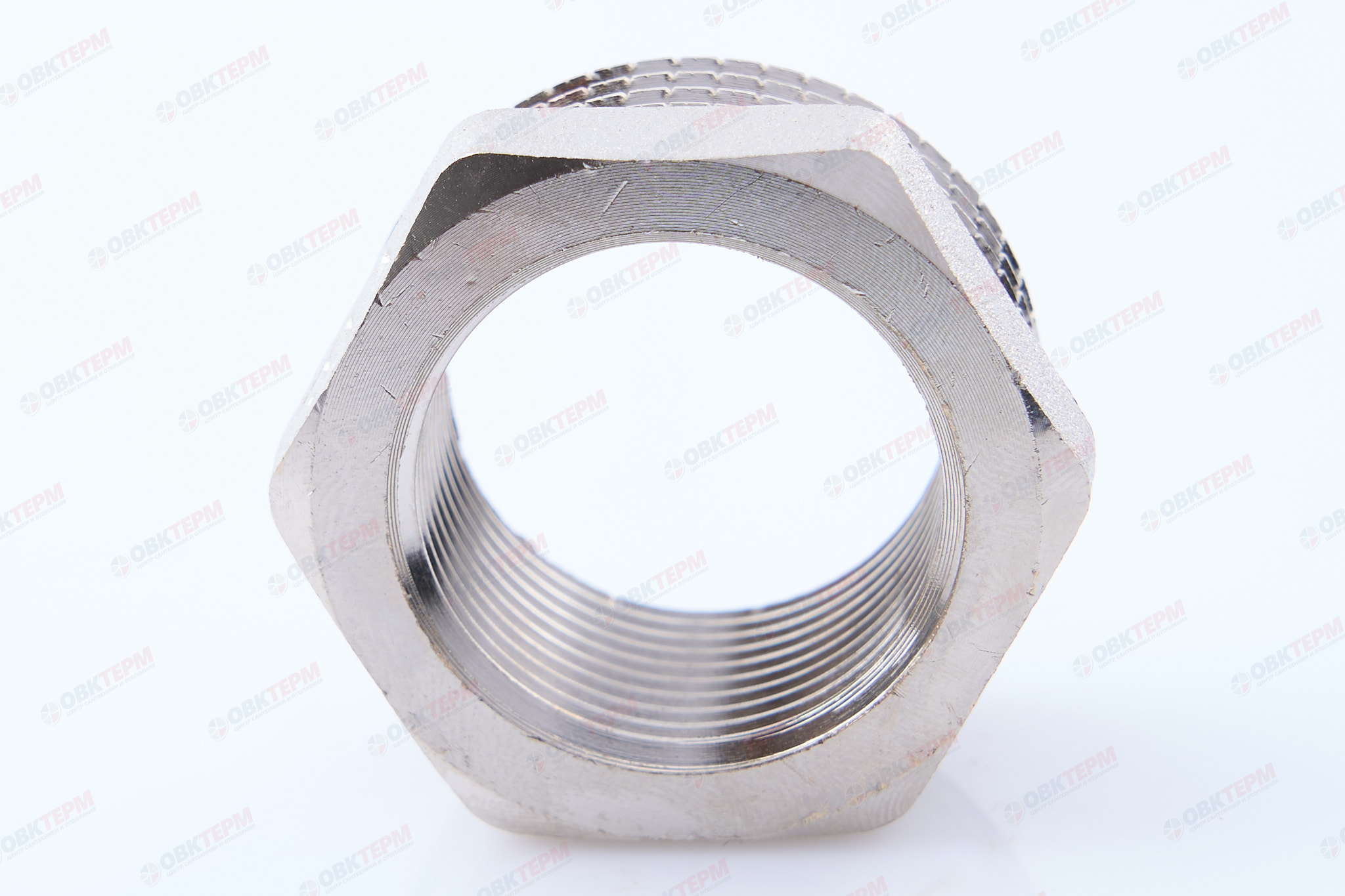 Футорка      1"н  -  3/4"в         никель   (Valtec)   (180ящ/10шт) - миниатюра №8