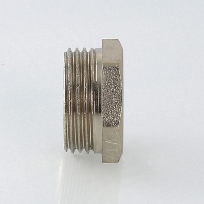 Футорка    1 1/2"н  -    1/2"в         никель   (Valtec) - Изображение №3
