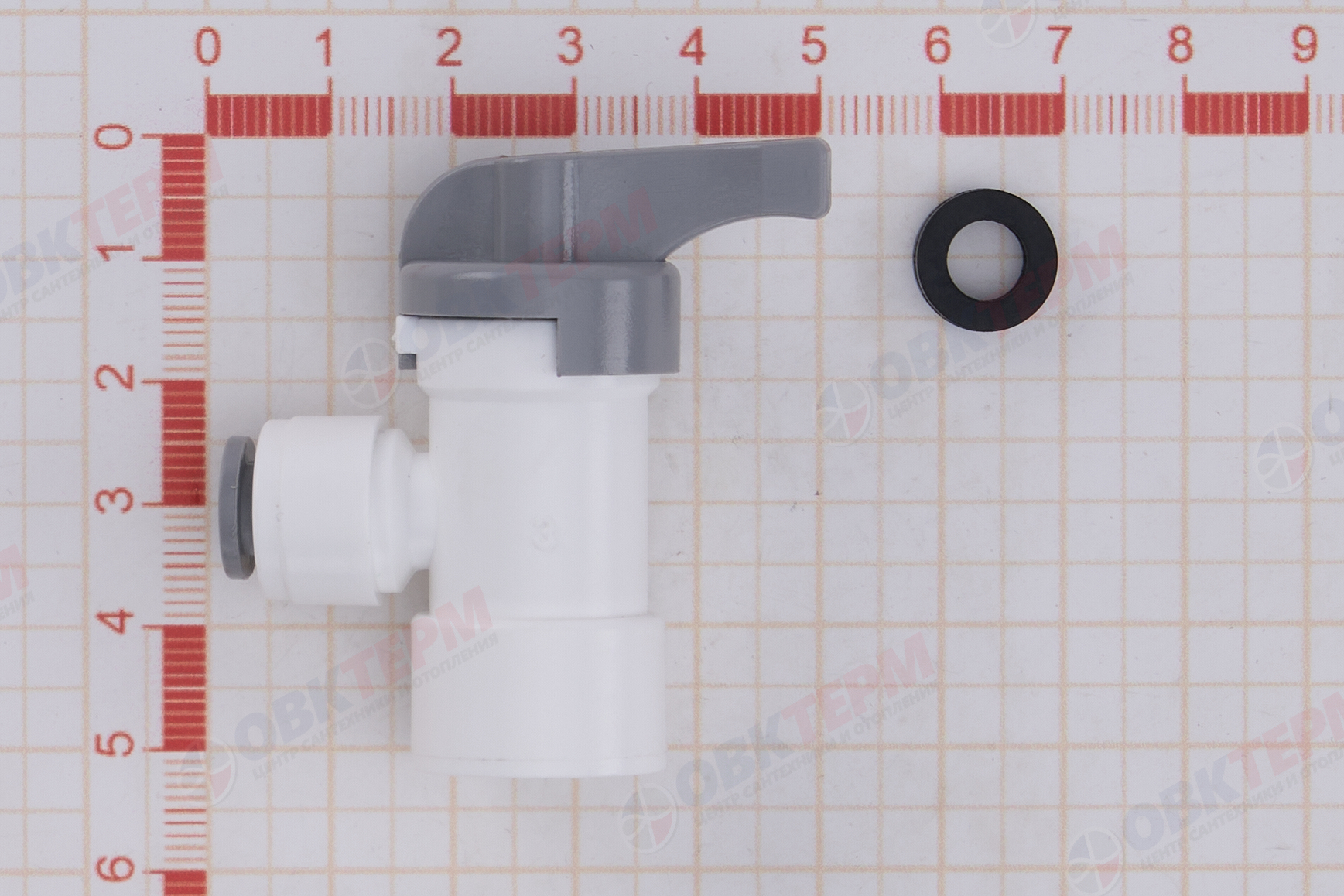 Барьер    Кран накопительной емкости QF 1/4"- внут. резьба 1/4"  (1 шт) - миниатюра №8