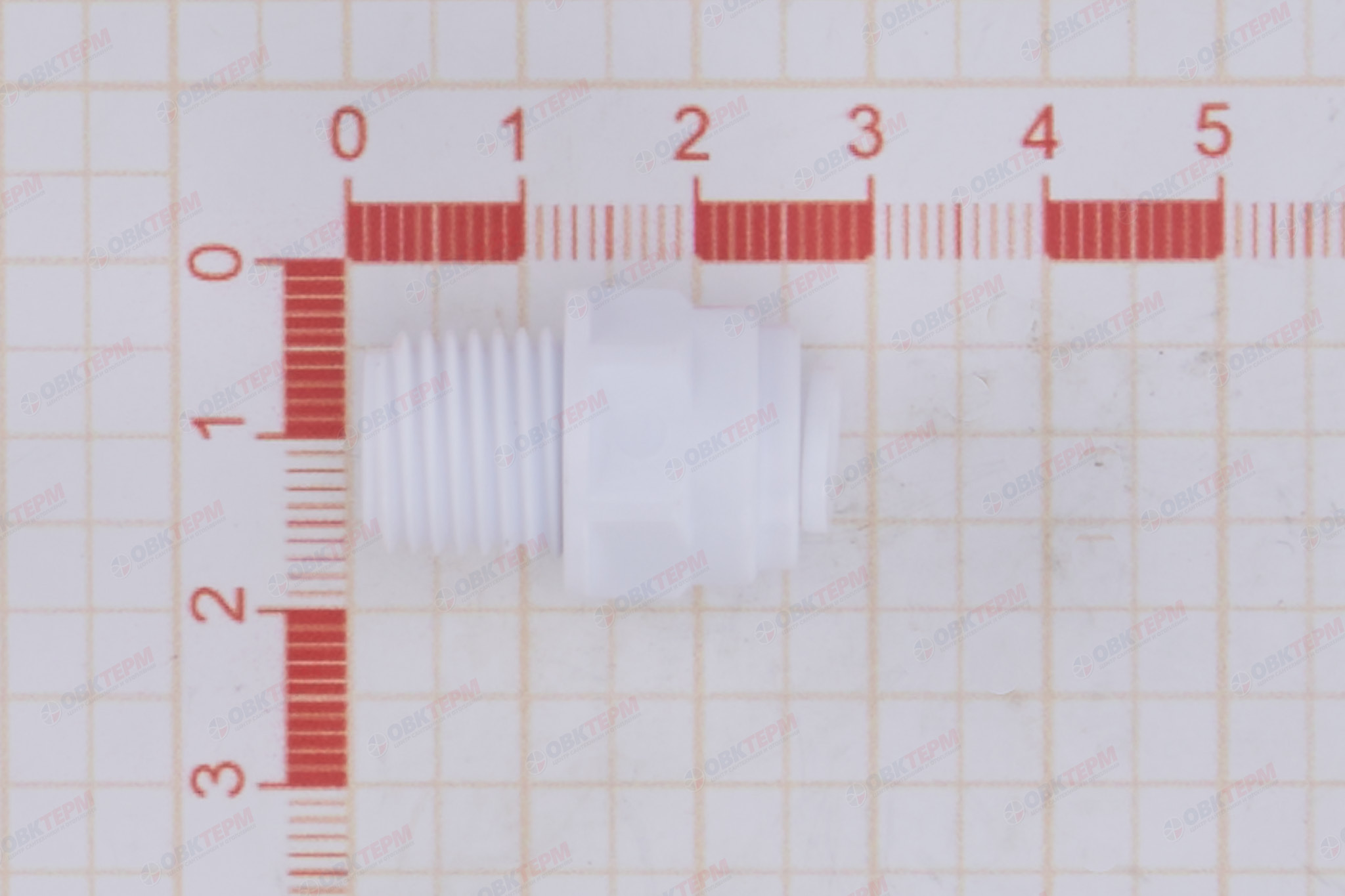 Барьер   Фитинг прямой QF 1/4"-1/4"  наруж.резьба    (1 шт) - Изображение №5