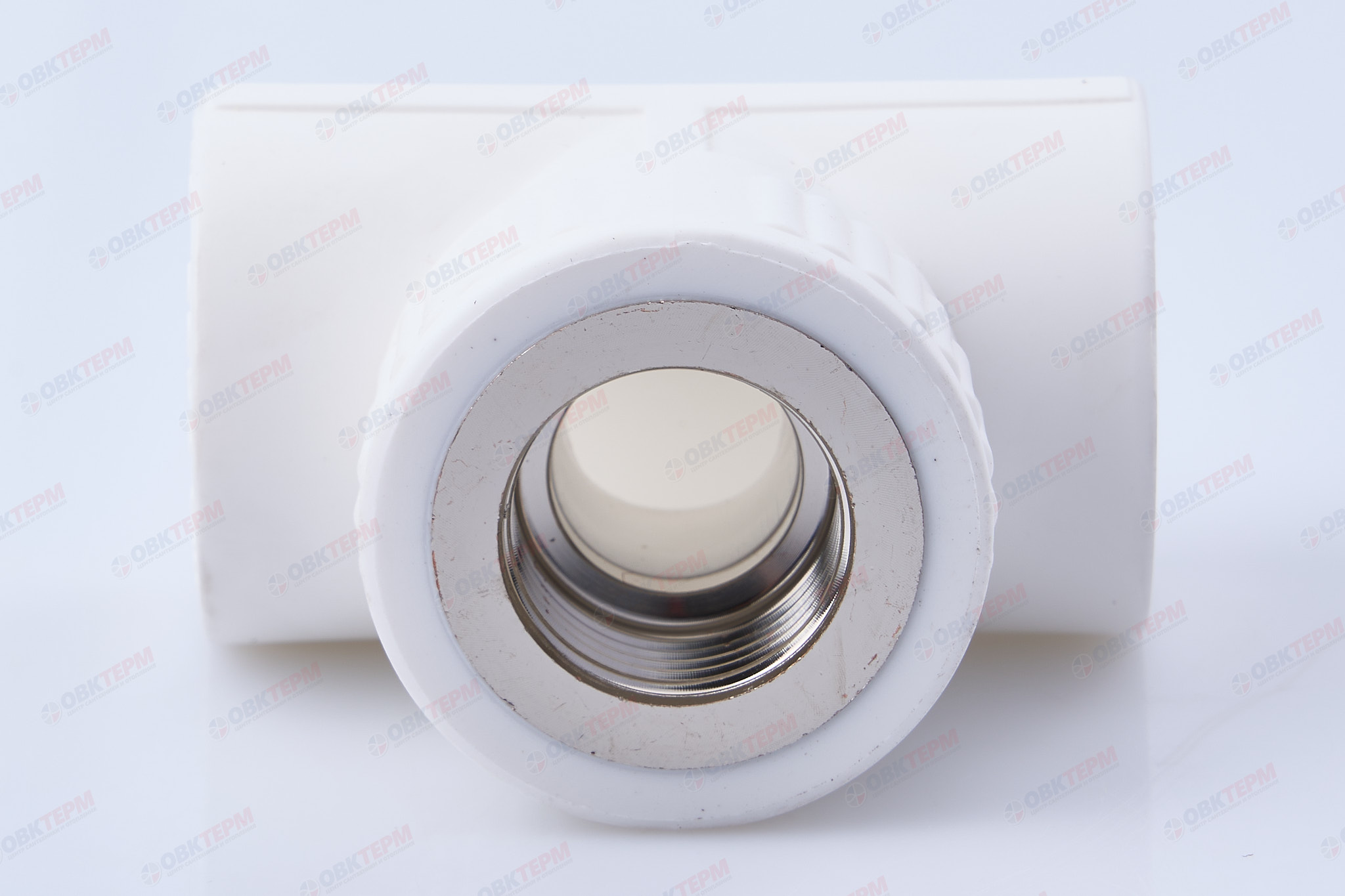 Тройник с МРВ 25 * 1/2" * 25     (белый)  (75/5)  (TIM) - миниатюра №4