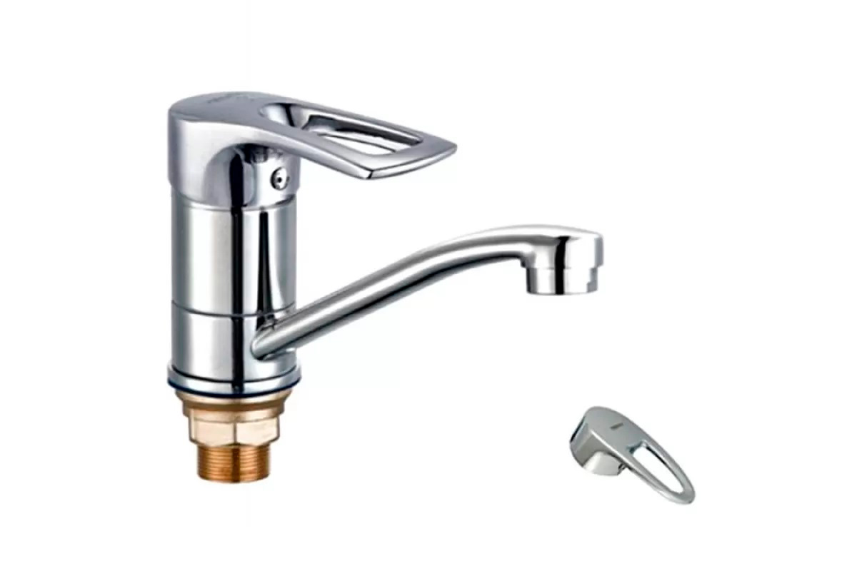 Смеситель д/кухни ZERIX PED-B 180 Ø40 на ГАЙКЕ   (10 шт/ящ) - изображение №1