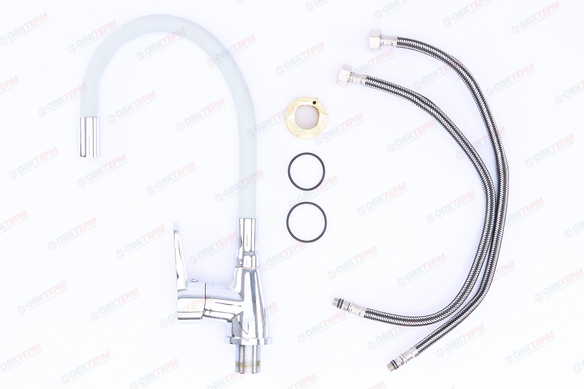 Смеситель д/кухни REFLECTOR AKSA NTF-04-05-REFL.WHITE   ГАЙКА (10 шт/ящ) - Изображение №3