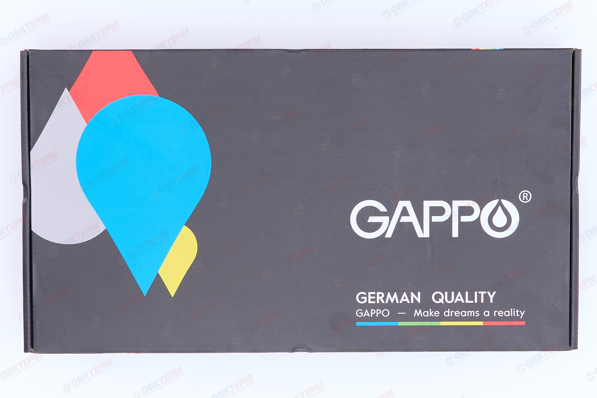 Смеситель д/кухни под ФИЛЬТР хром/черный G4398-80 гибкий излив (Ø35, на шпильке) GAPPO* - миниатюра №6