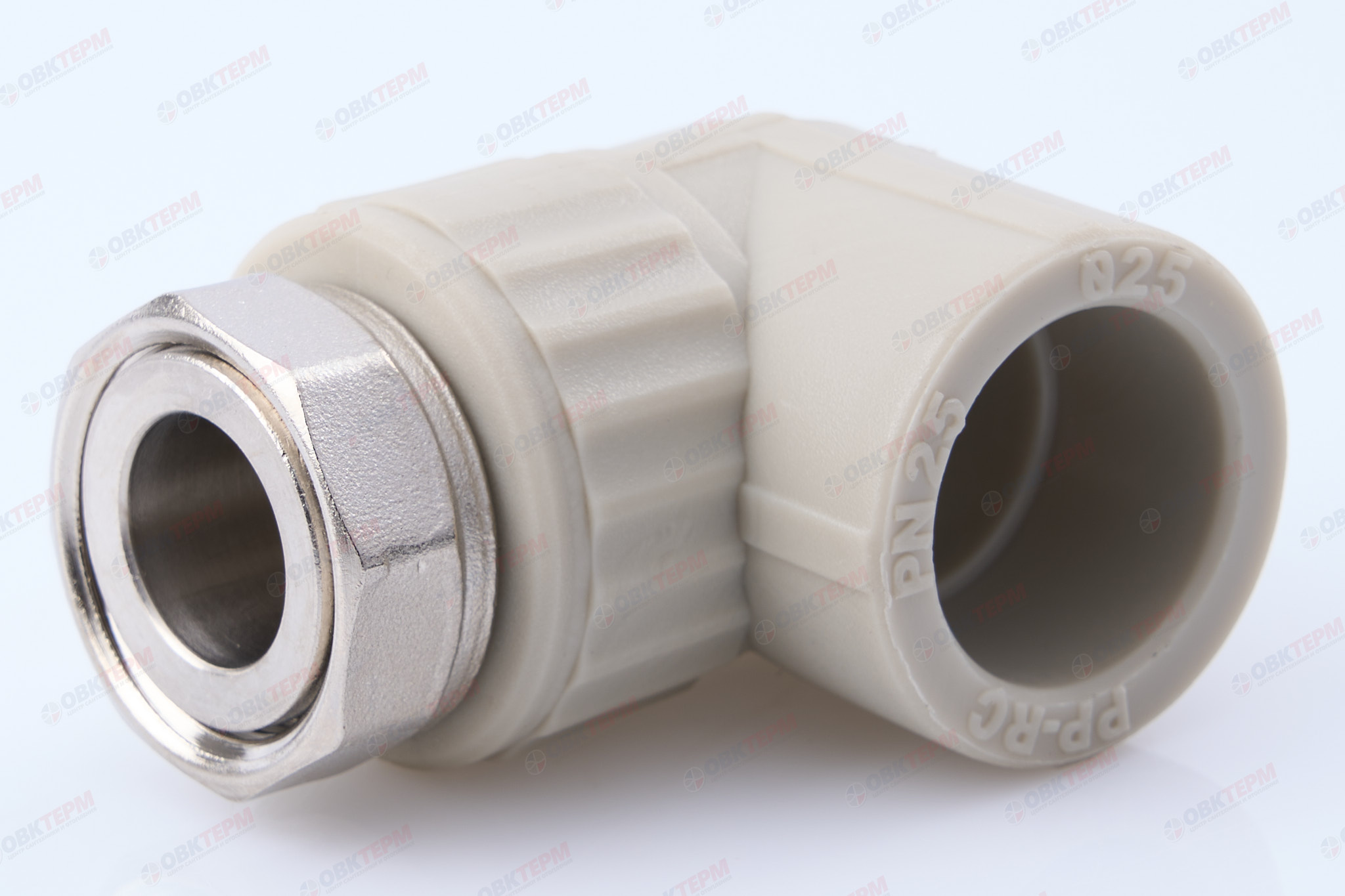 НВ СНГ 25 * 3/4"    угловая     БЕЛАЯ PP-R      (RTP)    (80/20) - Изображение №1