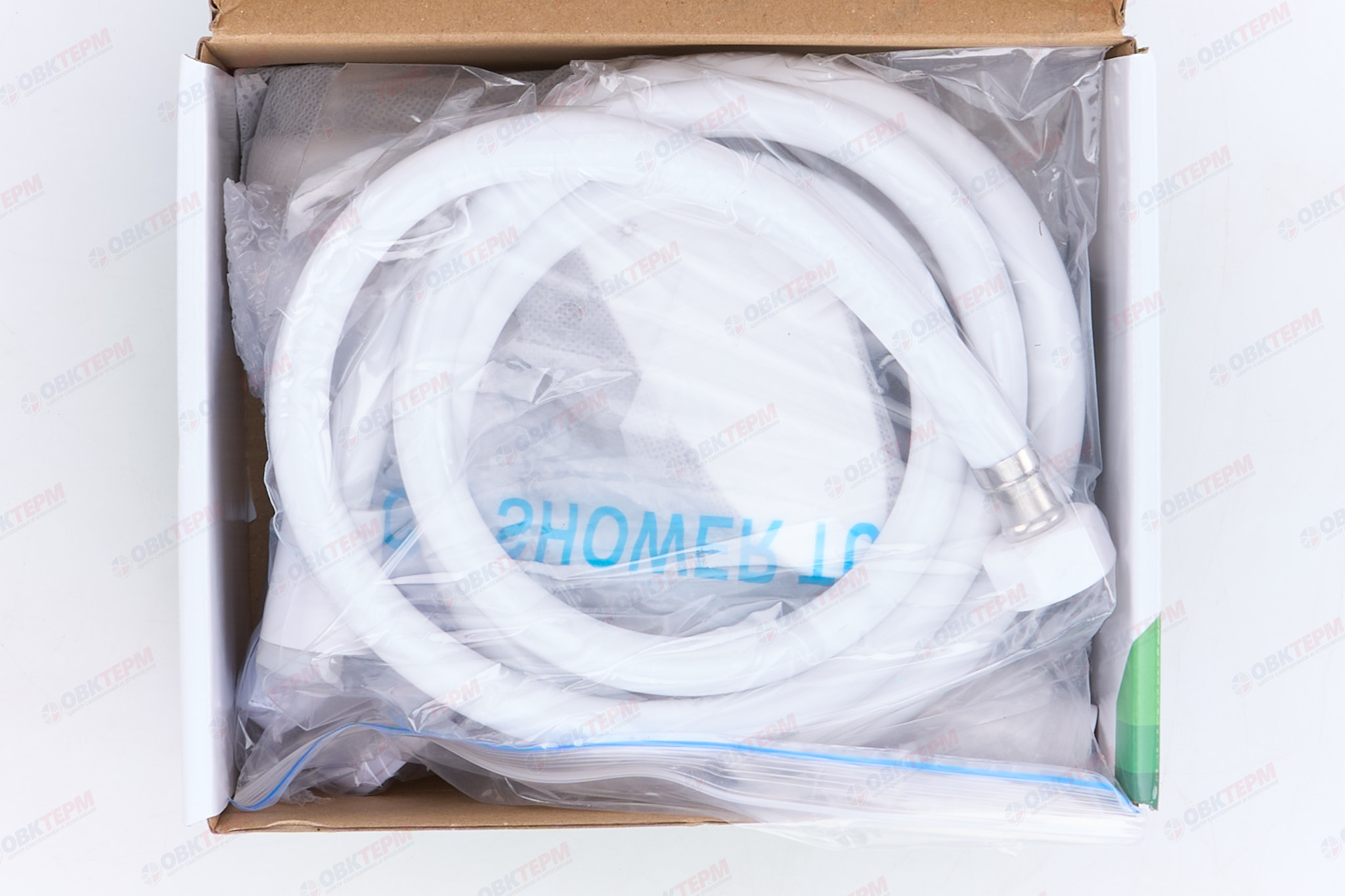 Смеситель д/ванны PLAMIX CEZAR-009 EURO SET WHITE (со шлангом, лейкой и кронштейном) (20 шт/ящ) - Изображение №5