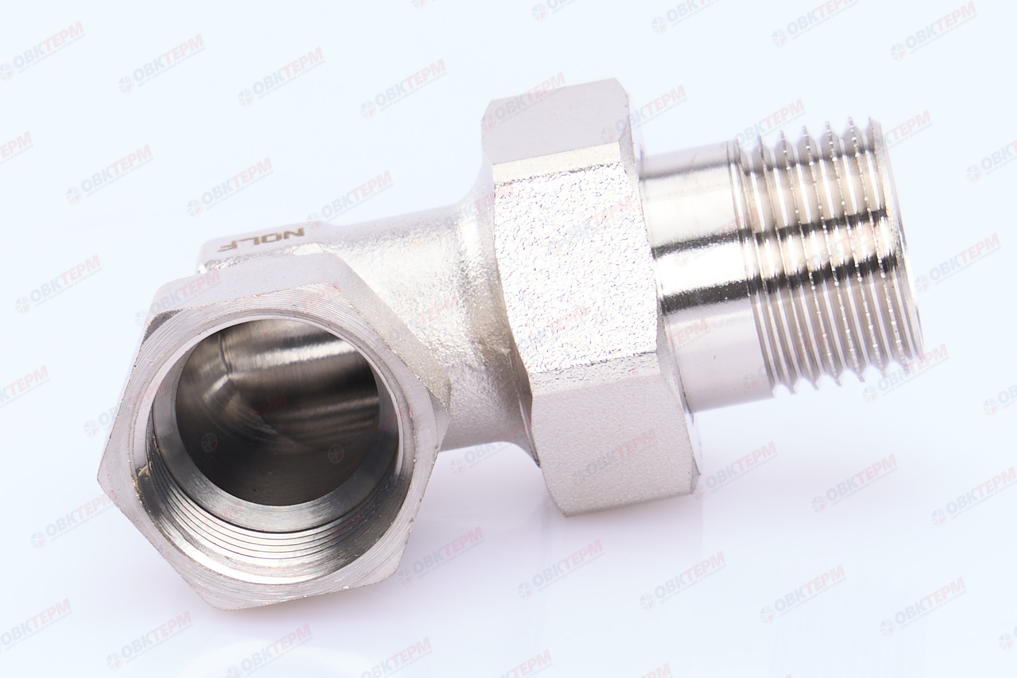 Американка   NOLF Classic    1/2"  угловая  никелированная     (720/144) - Изображение №3