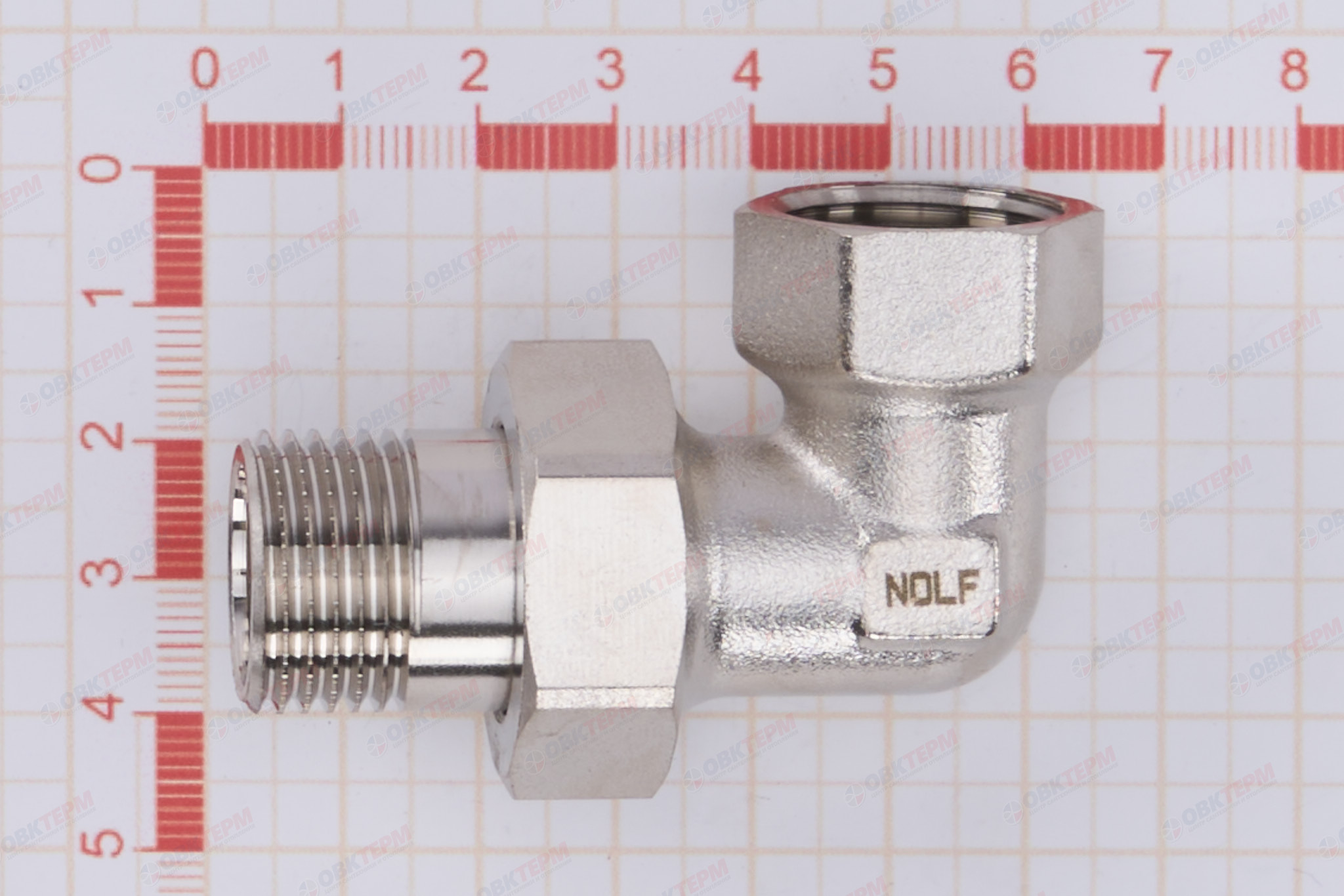 Американка   NOLF Classic    1/2"  угловая  никелированная     (720/144) - Изображение №5