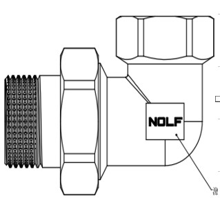 Американка   NOLF Classic    1/2"  угловая  никелированная     (720/144) - Изображение №1
