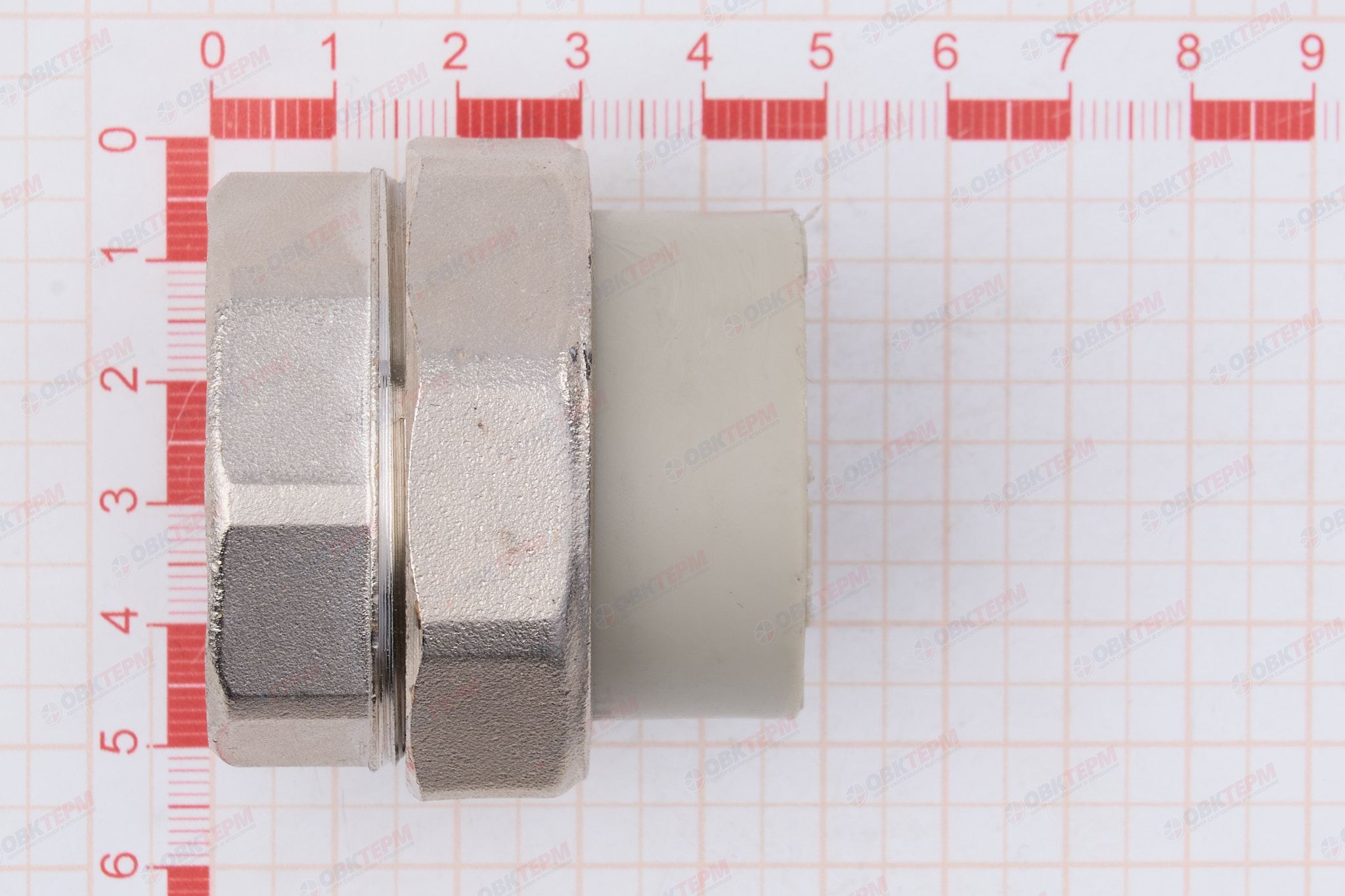 Разборное соединение   32 *  1 1/4"  В    СЕРОЕ PP-R    (RTP)    (80/10) - миниатюра №6