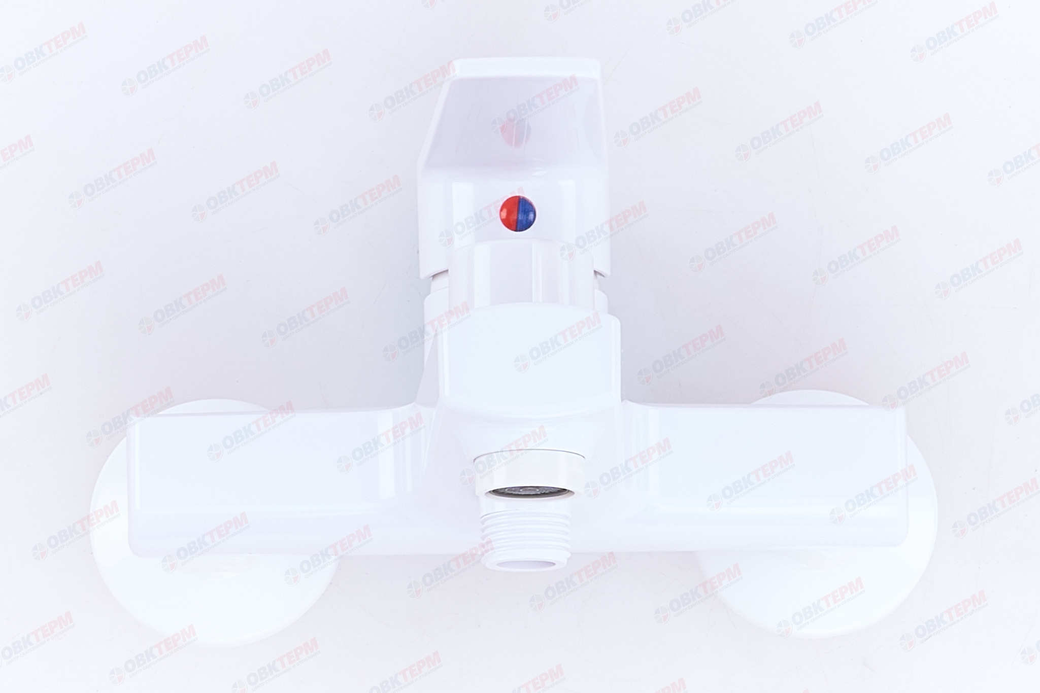 Смеситель д/ванны PLAMIX LEO-009 EURO White короткий (без шланга и лейки) (24 шт/ящ) - Изображение №2