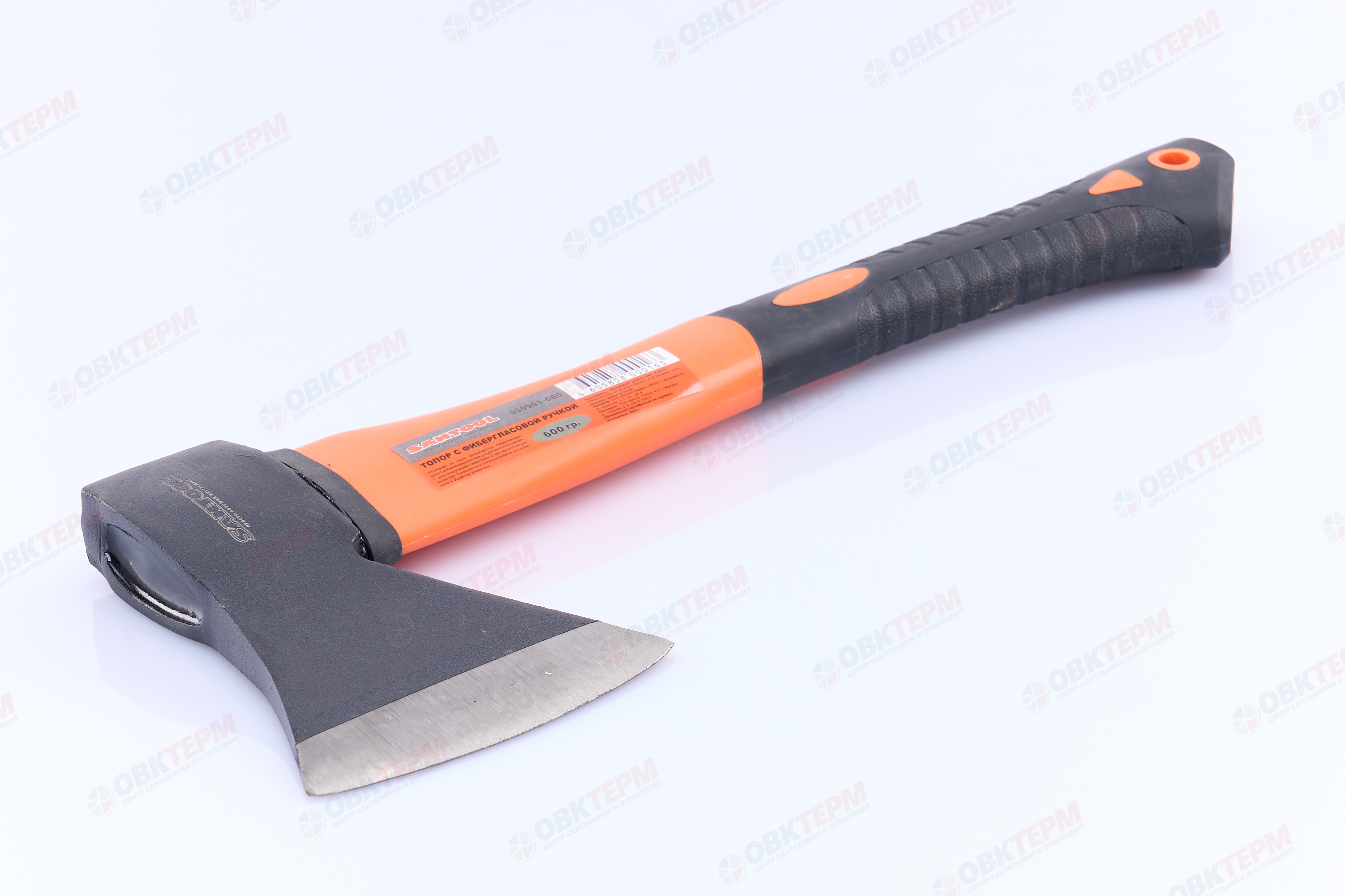 Топор 600 гр фиберглассовая ручка SANTOOL - Изображение №2