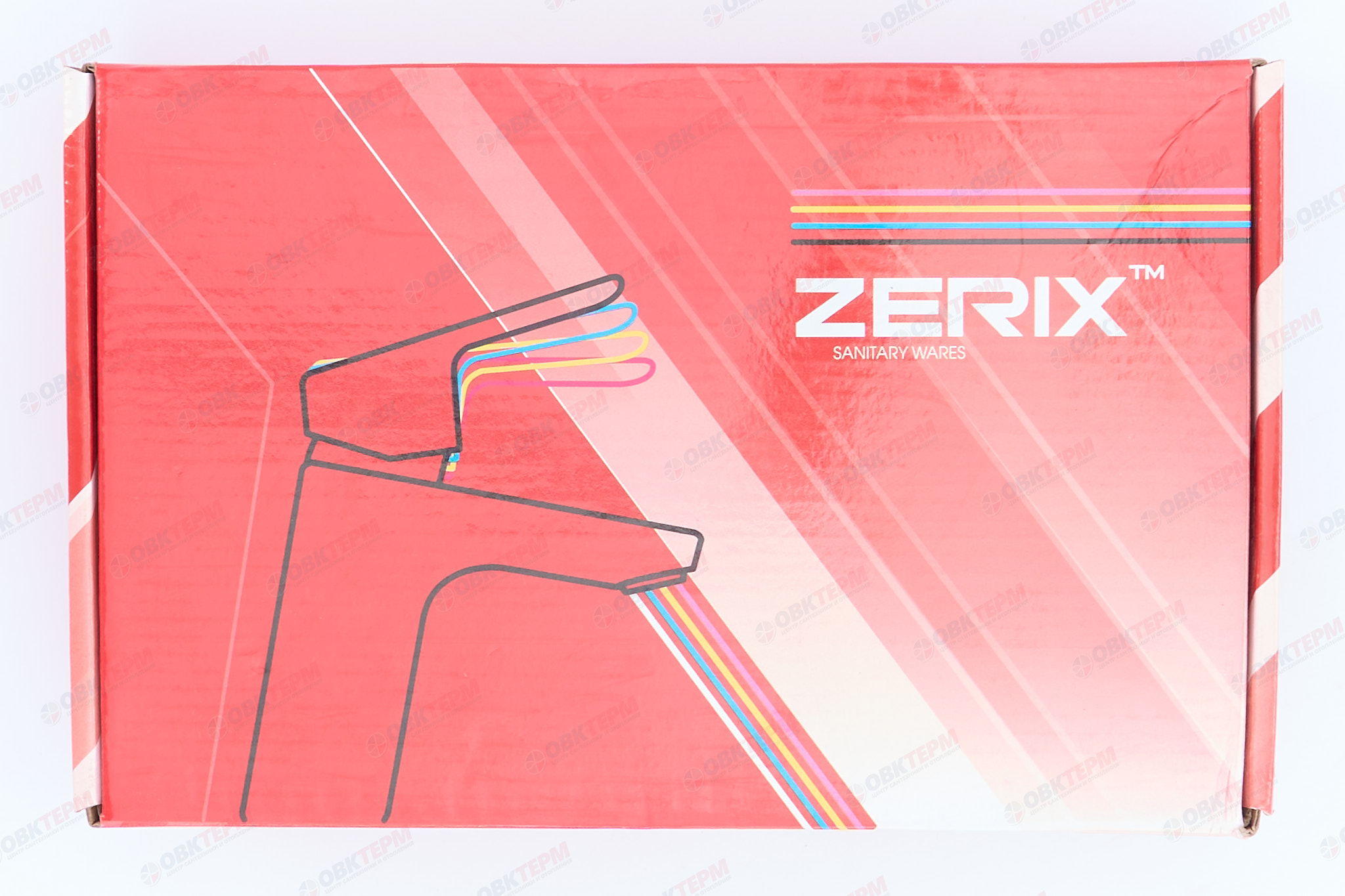 Смеситель д/умывальника буксовый ZERIX ROM-001 LR81010G Green (10 шт/ящ) - миниатюра №8