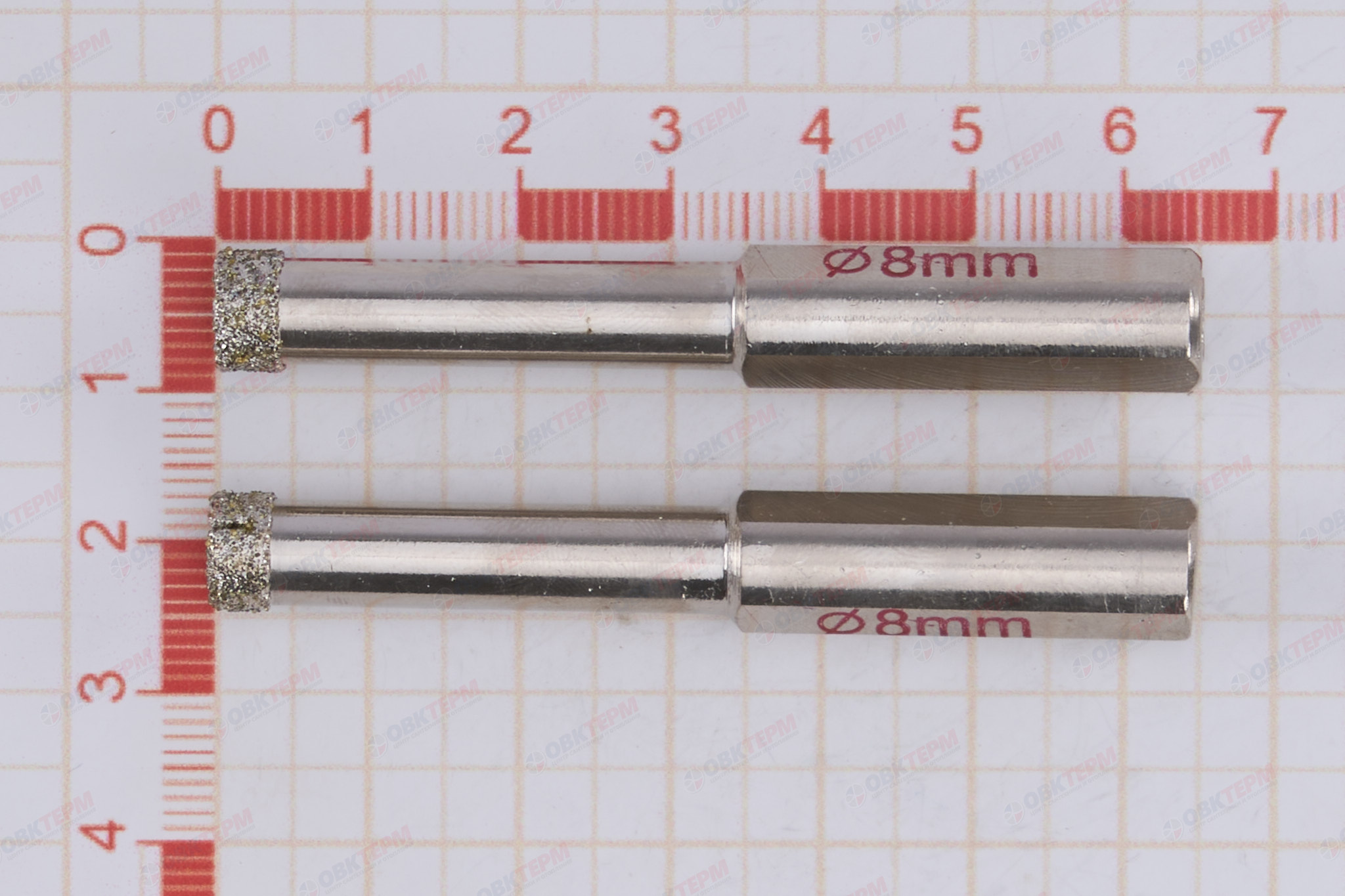 Сверло "SANTOOL" по стеклу и керамике D 8х65 мм (2 шт) - миниатюра №6