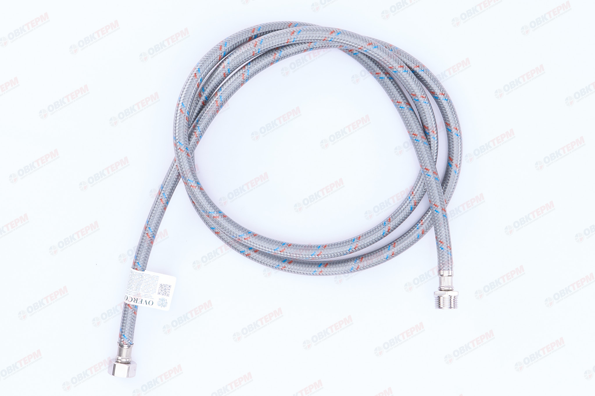 Шланг    1/2"х1/2" ВН, в силикон.обмотке   200 см  "OVERCON"   (50шт/ящ) - Изображение №3