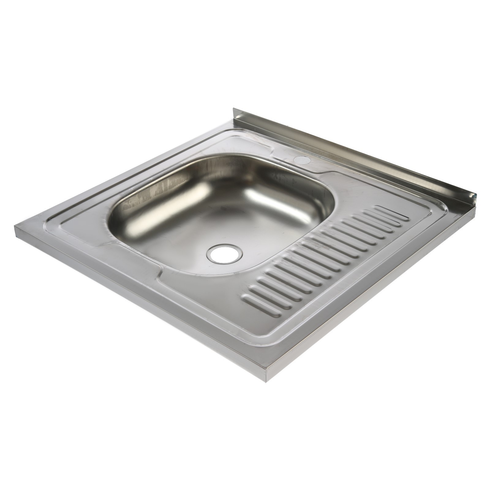 TRIO  Мойка НАКЛАДНАЯ 60*60L*0,40мм   БЕЗ СИФОНА - Изображение №2