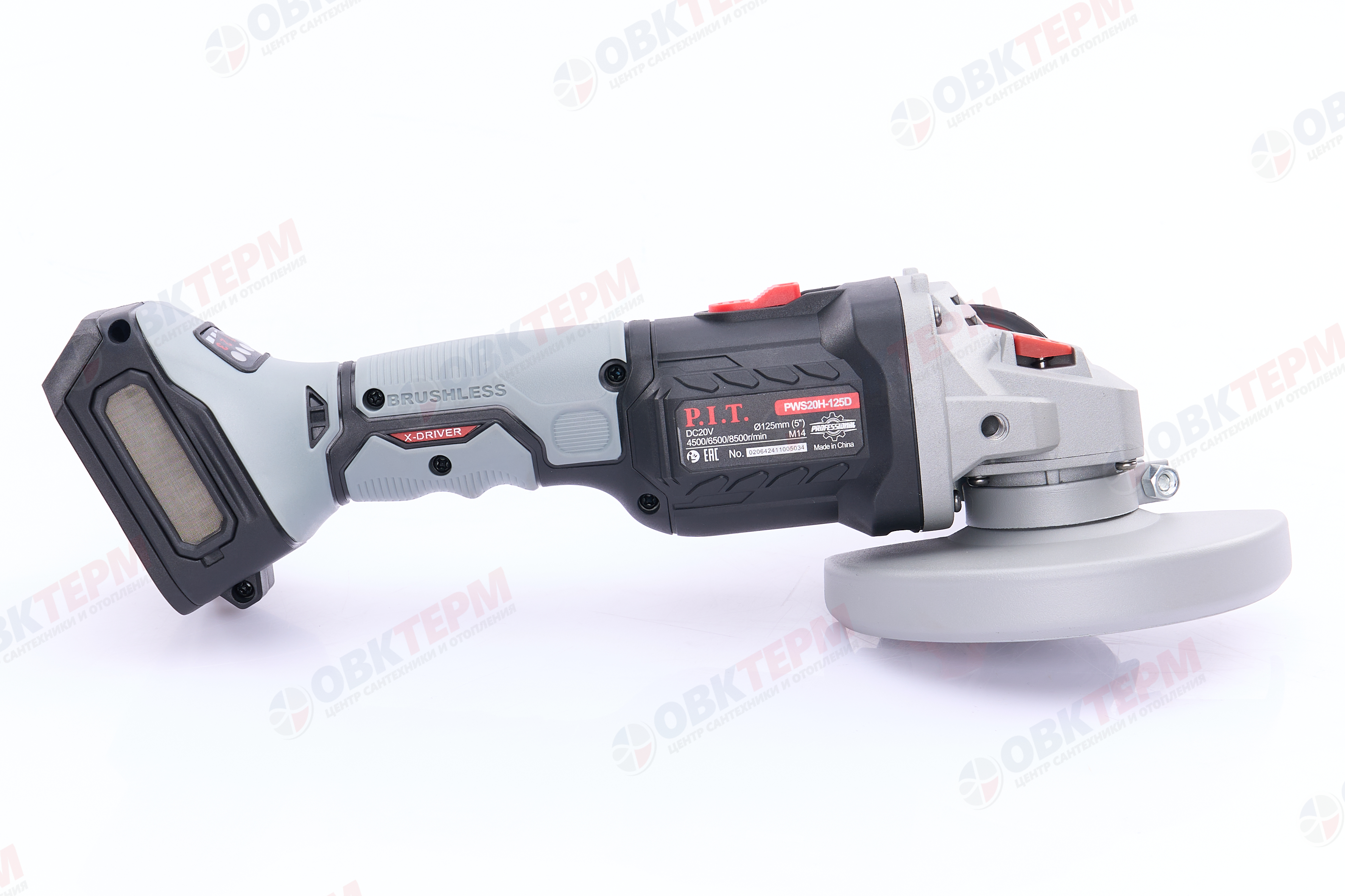 Углошлифовальная машина P.I.T. PWS20H-125D SOLO OnePower 20V , Без ЗУ, Без АКБ - миниатюра №18