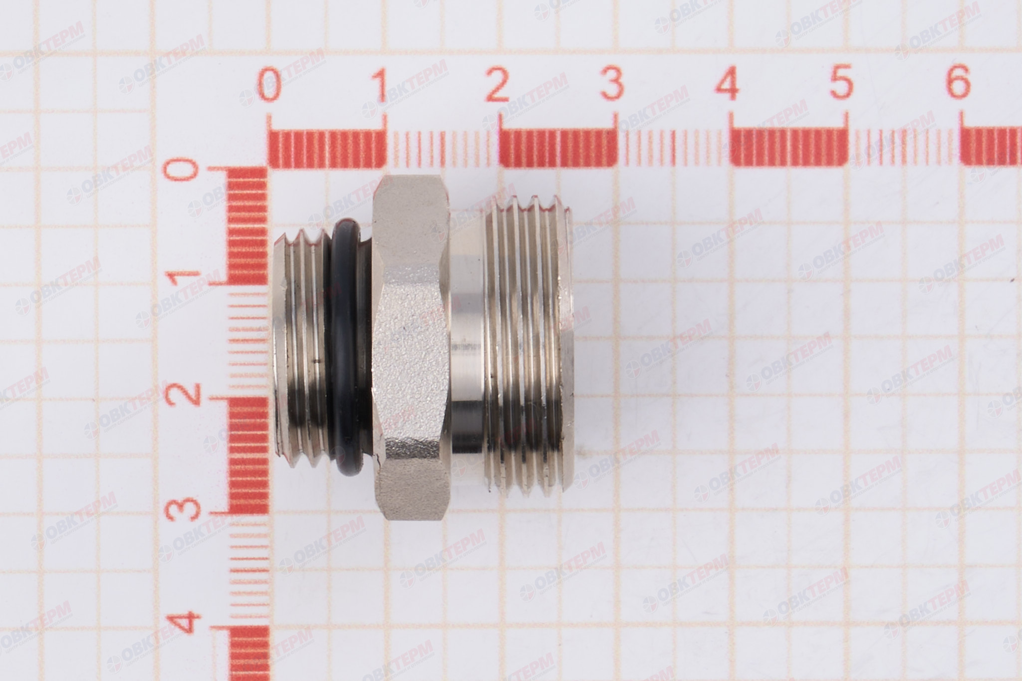 Ниппель переходной 1/2" х евроконус нар.-нар.  Valtec   (10уп/250ящ) - миниатюра №10