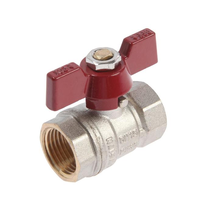 Кран шаровый     TIM      3/4" ВВ   бабочка    "STANDARD"          (36/12 шт) - Изображение №1