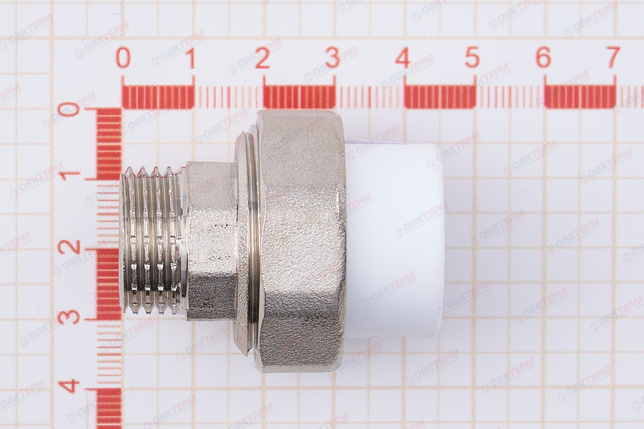 Разборное соединение   20 *  1/2"  Н    БЕЛОЕ PP-R    (RTP)    (200/20) - миниатюра №6