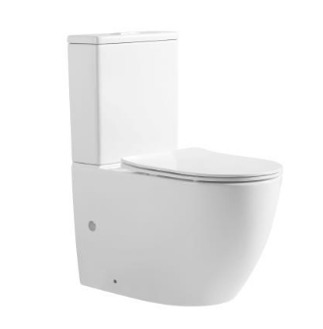 Унитаз-компакт OVO FABIO 45, SC, ультратонкое, дюропласт, прям. выпуск* - Изображение №1