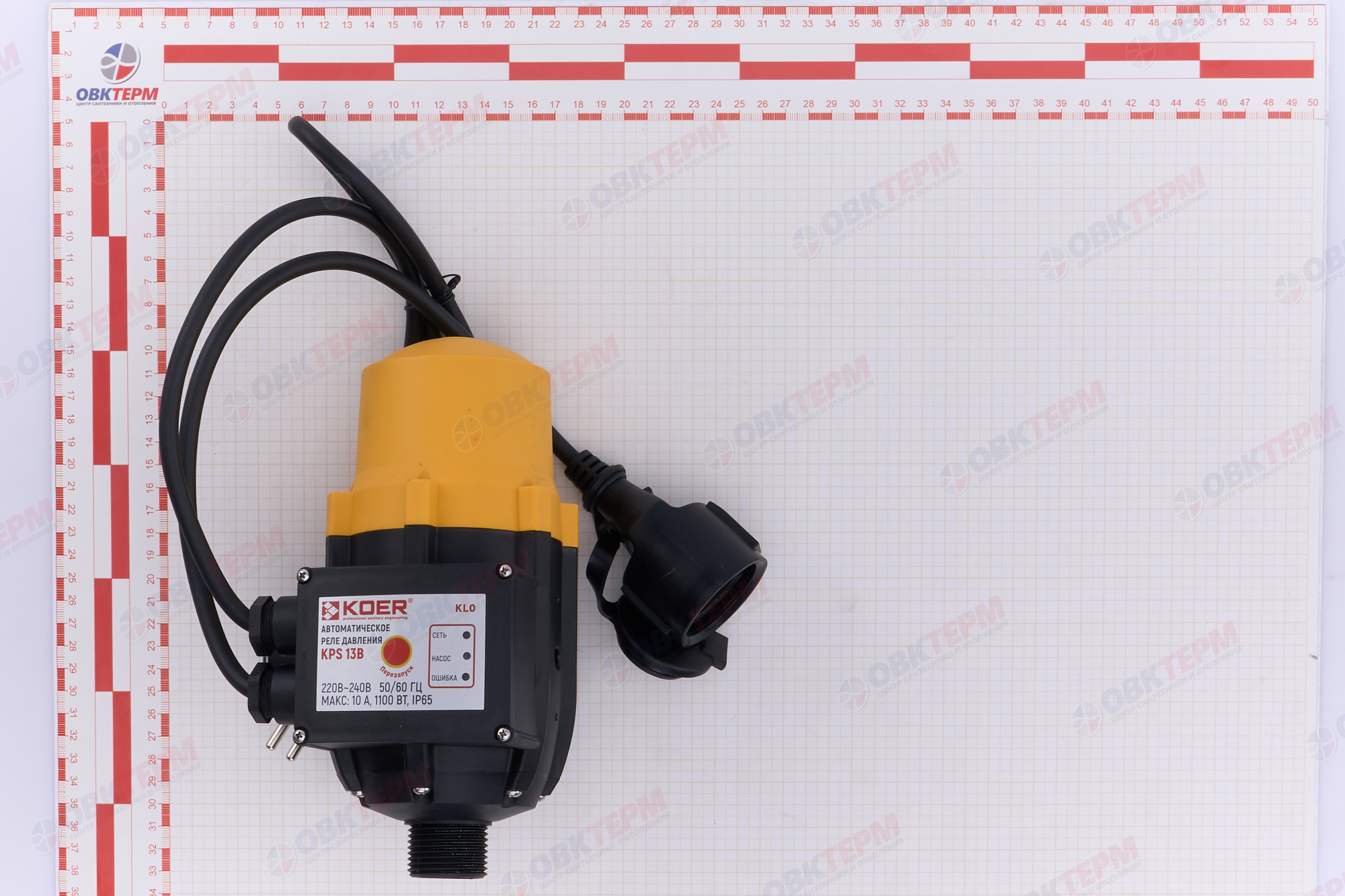 Реле давления электронное KPS 13 B  KOER  (макс 1.1кВт, 1.5 bar) (с проводами) - миниатюра №6