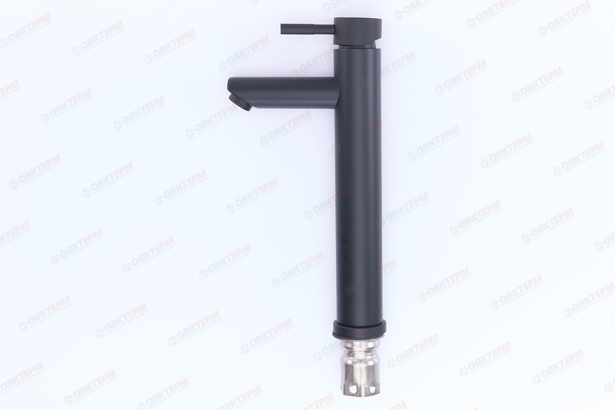 Смеситель д/умывальника нерж/сталь MIXXUS SUS-001-A-HIGH BLACK Ø40  (10 шт/ящ) - миниатюра №2