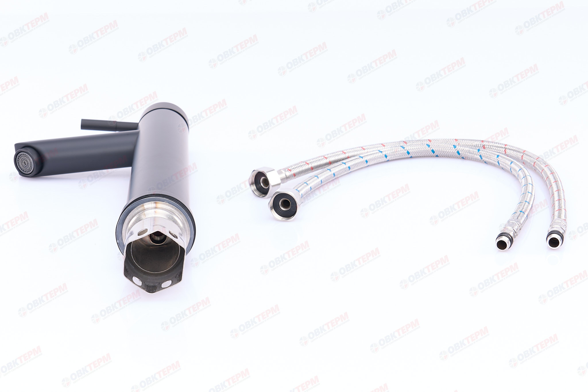 Смеситель д/умывальника нерж/сталь MIXXUS SUS-001-A-HIGH BLACK Ø40  (10 шт/ящ) - миниатюра №4