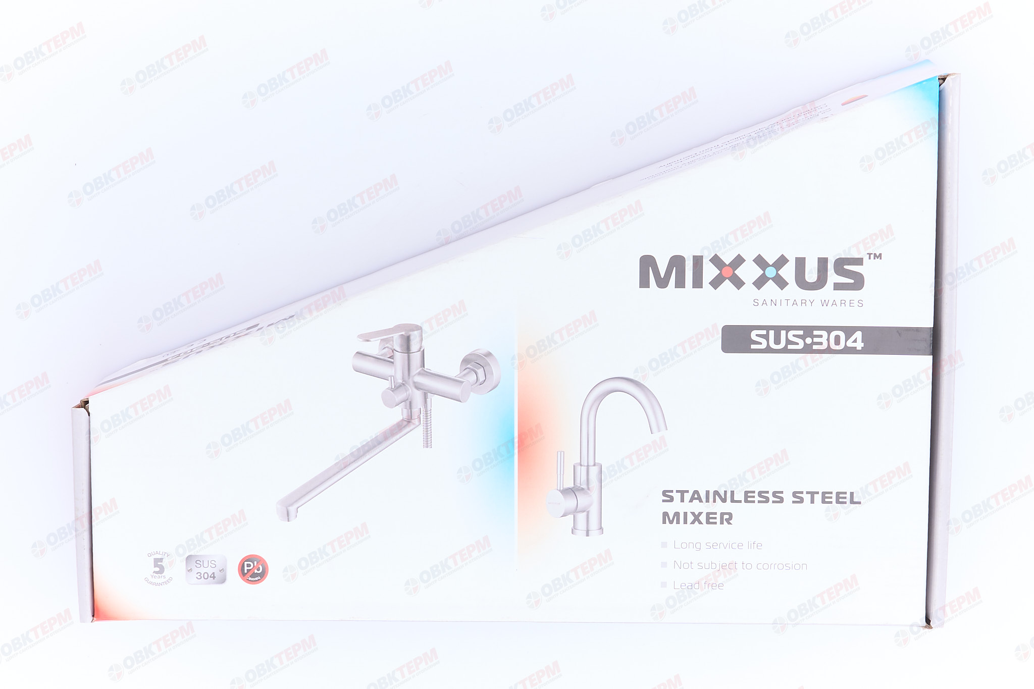 Смеситель д/умывальника нерж/сталь MIXXUS SUS-001-A-HIGH BLACK Ø40  (10 шт/ящ) - миниатюра №6