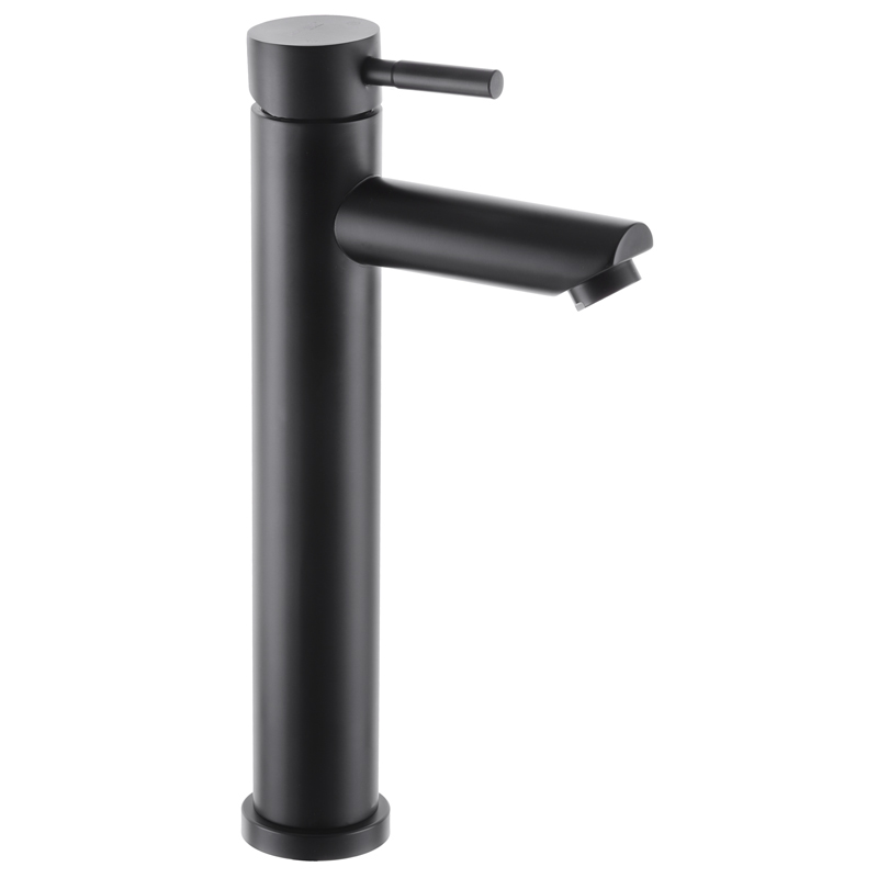 Смеситель д/умывальника нерж/сталь MIXXUS SUS-001-A-HIGH BLACK Ø40  (10 шт/ящ) - изображение №1