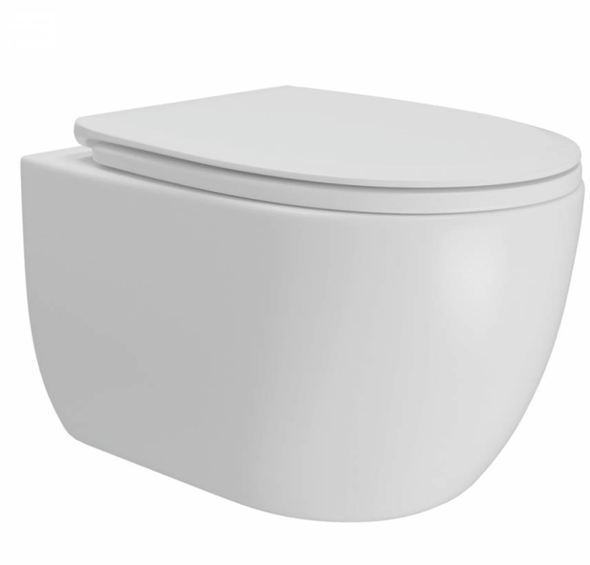 Унитаз подвесной Watersense Amelia Vortex, Торнадо, безободковый с быстросъемным сиденьем микролифт - Изображение №1