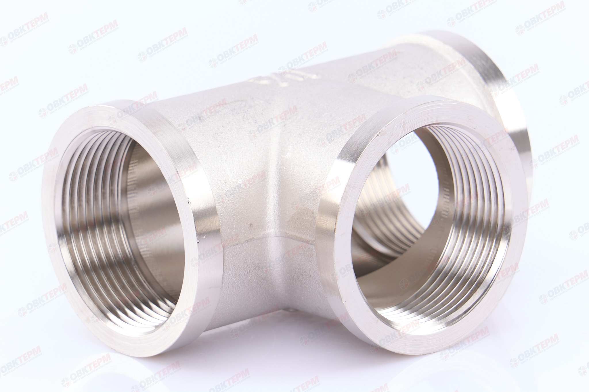 Тройник 1 1/2" ввв  Никель ZEISSLER                   (10/1) - изображение №1