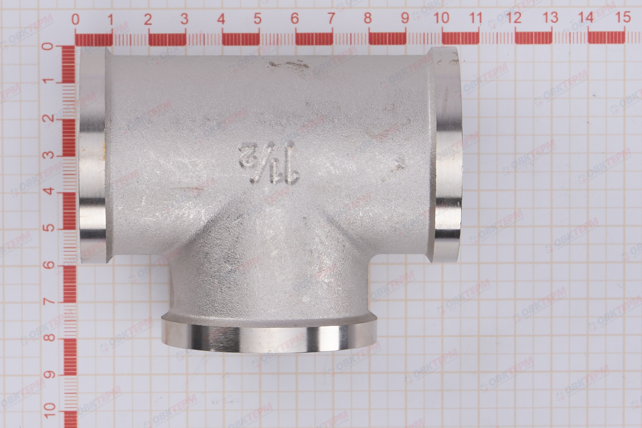 Тройник 1 1/2" ввв  Никель ZEISSLER                   (10/1) - миниатюра №4