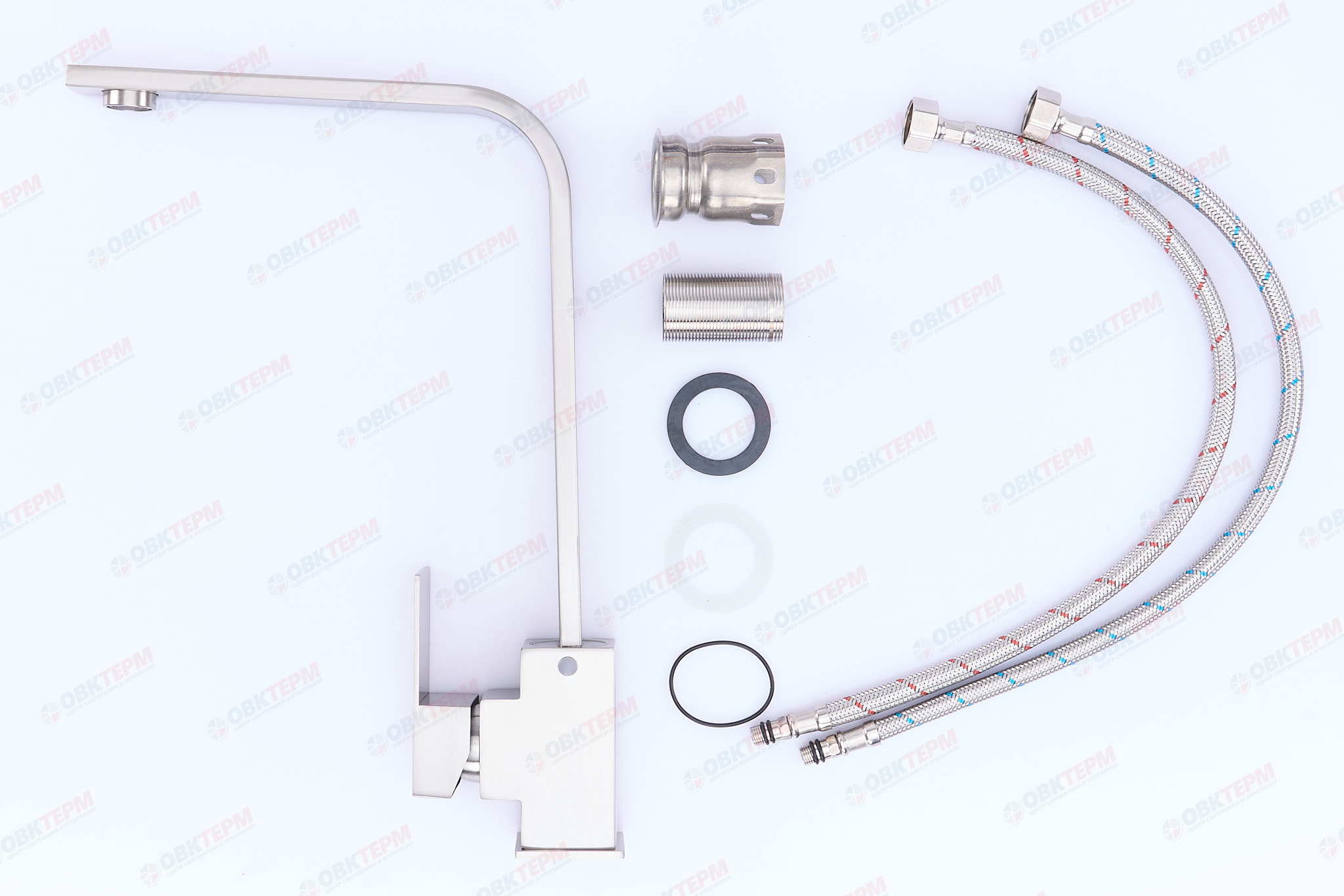 Смеситель д/кухни нерж/сталь ZERIX KUB-011 10 шт/ящ - миниатюра №3